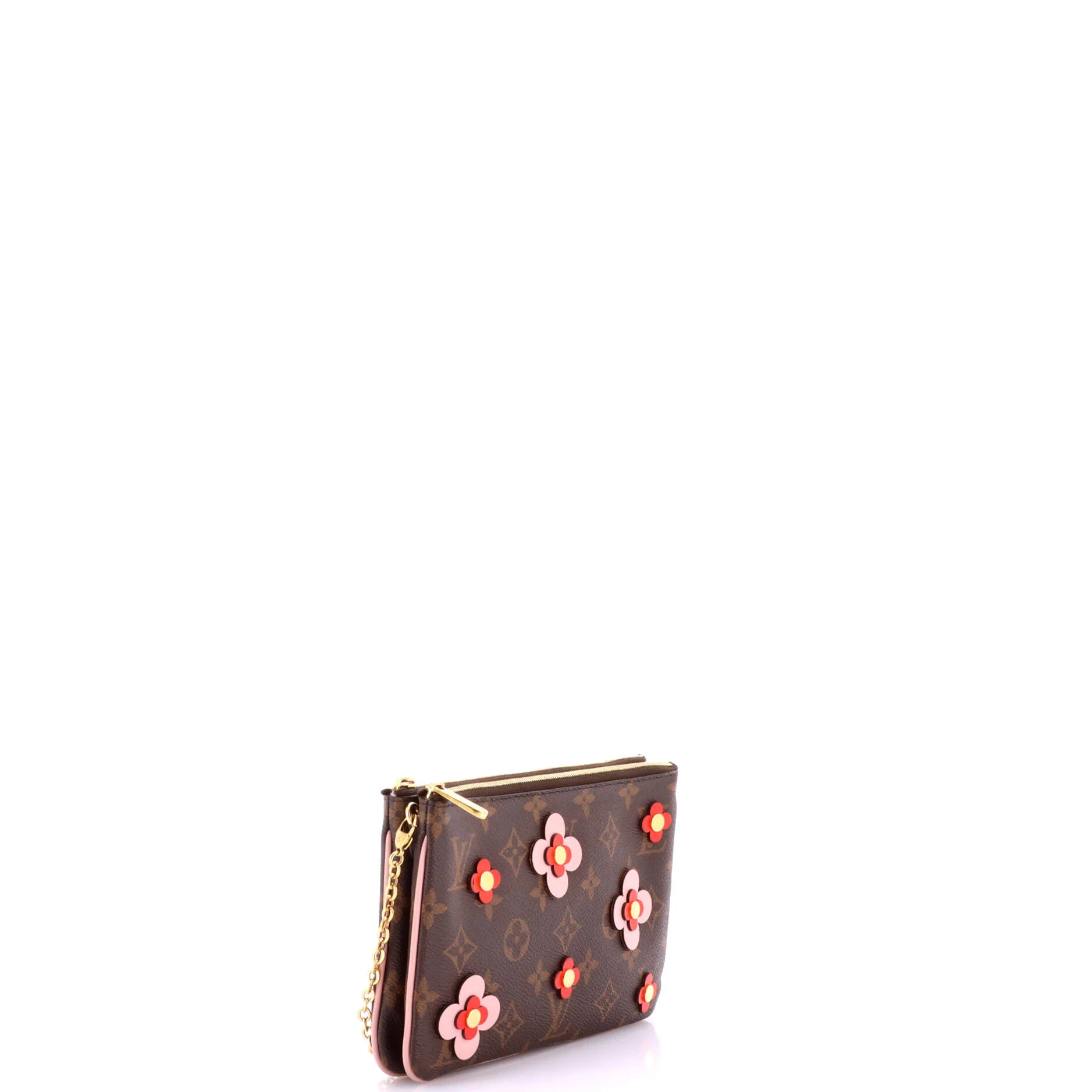 Double Zip Pochette Limited Edition Blooming Flowers Monogram Canvas - Image 2
