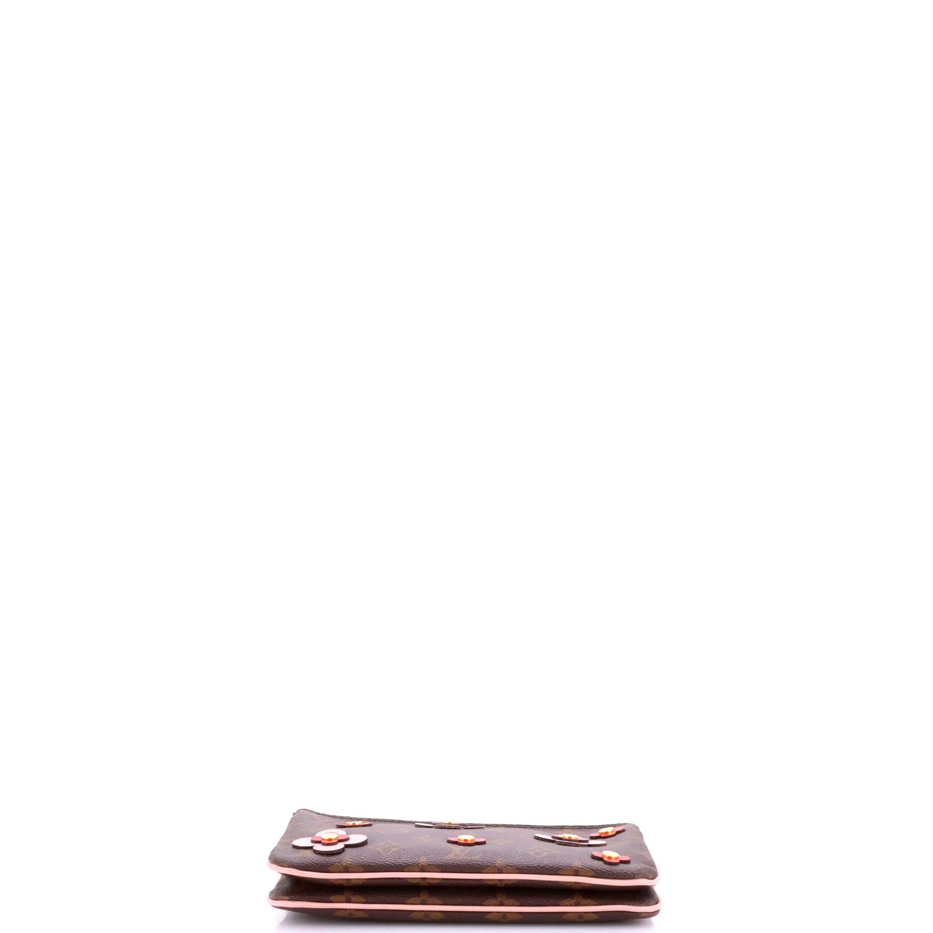 Double Zip Pochette Limited Edition Blooming Flowers Monogram Canvas - Image 4