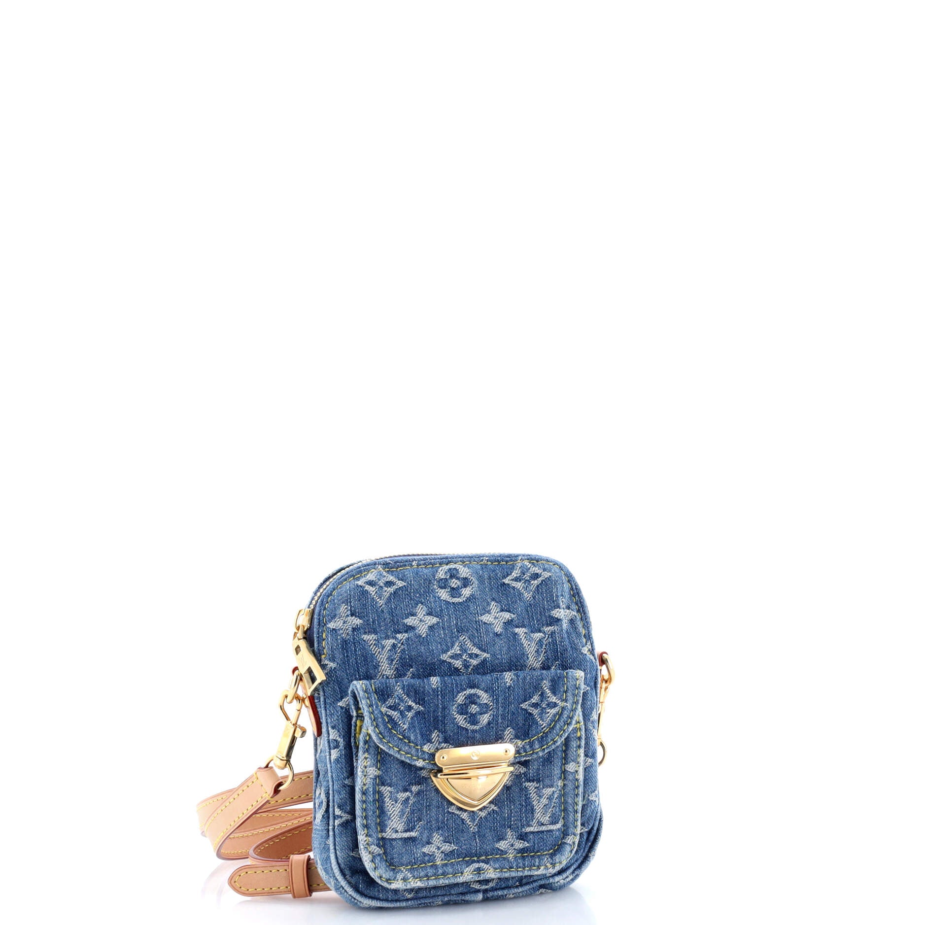 Fairfax Pochette Crossbody Bag LV Remix Monogram Denim - Image 2