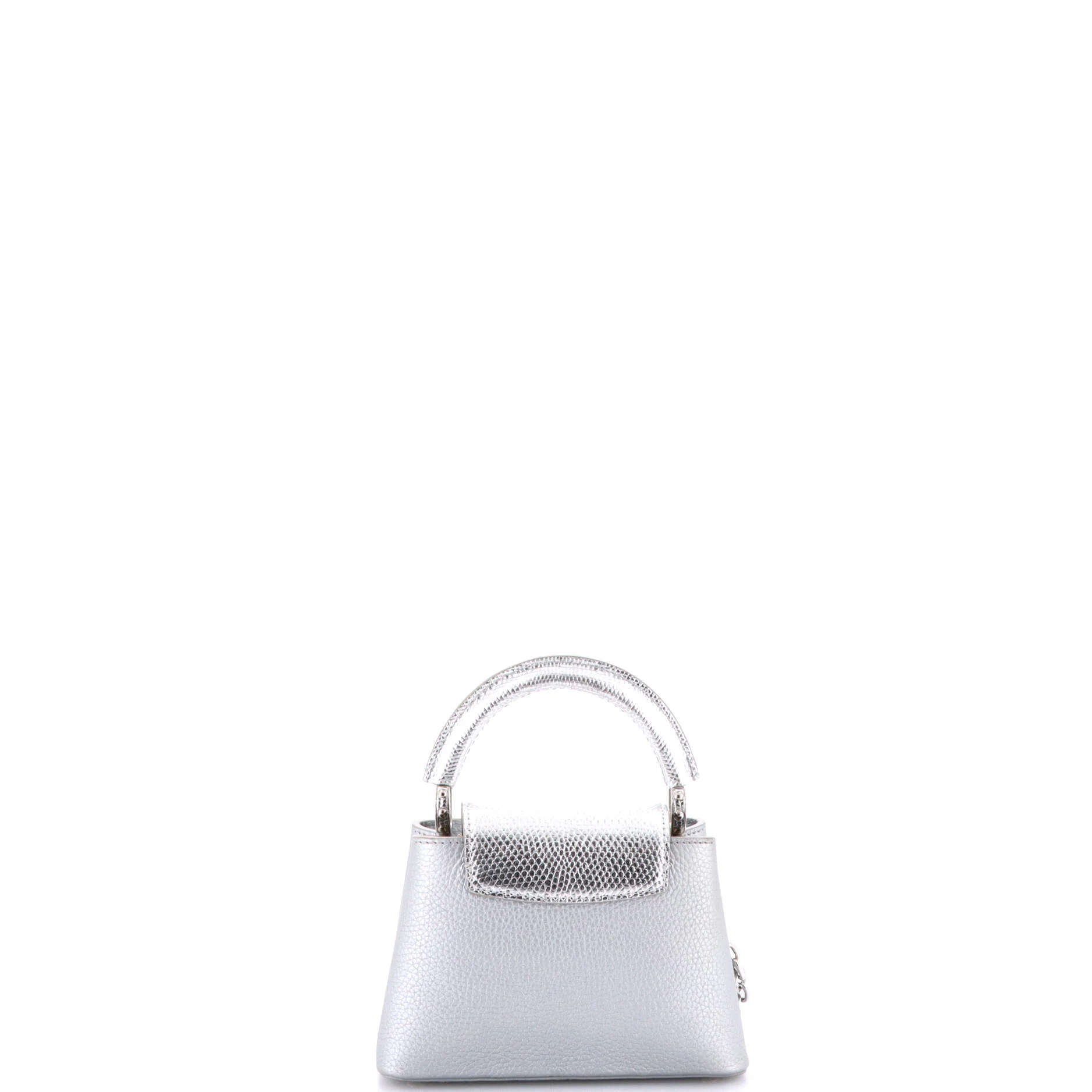 Flower Chain Capucines Bag Leather with Lizard Mini - Image 3
