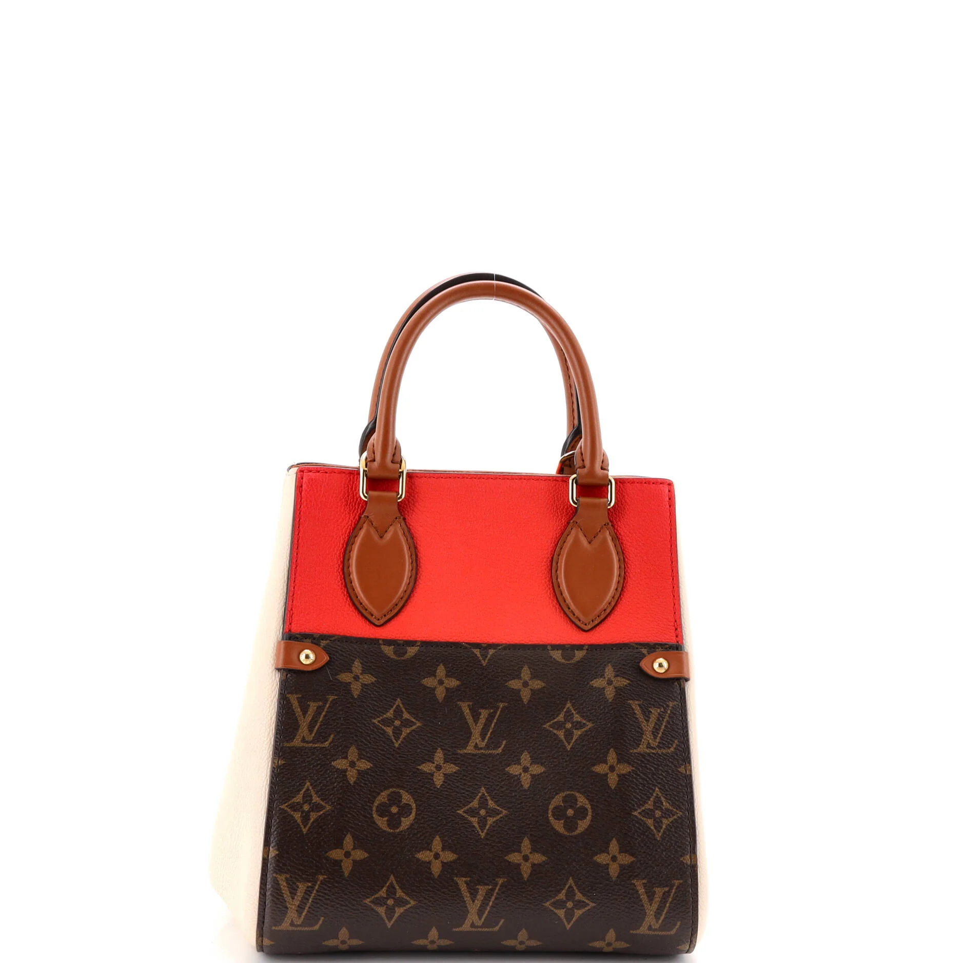 Fold Tote Monogram Canvas and Leather PM - Image 3
