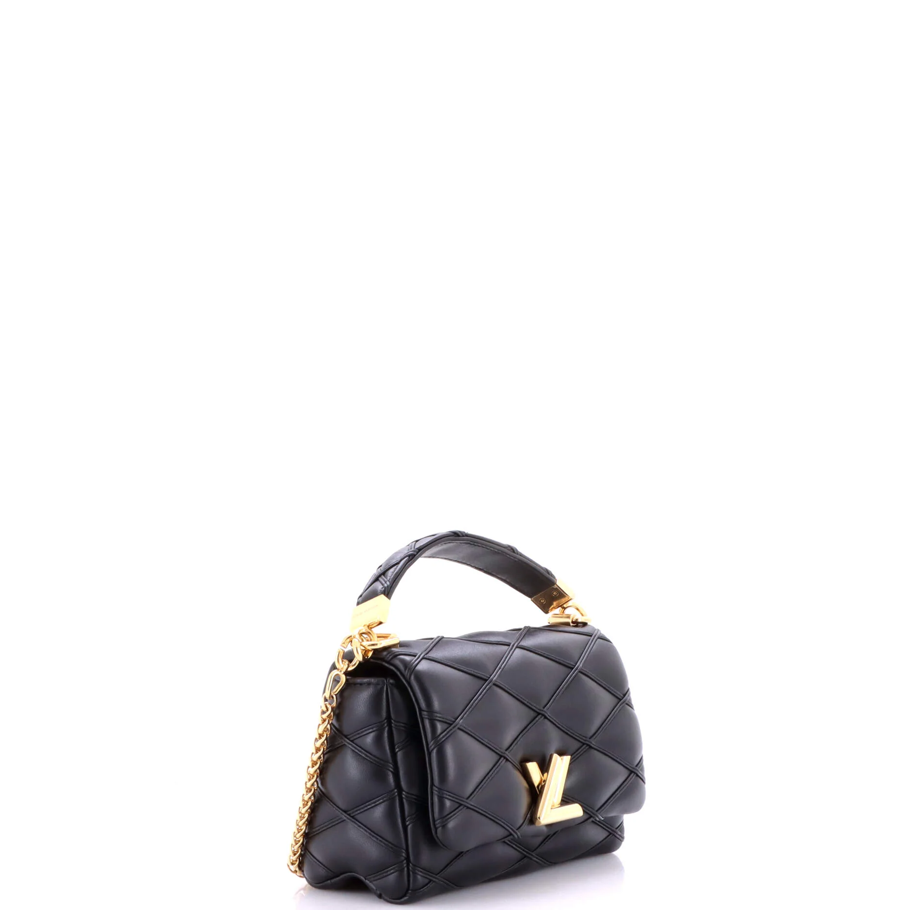 GO-14 Top Handle NM Handbag Malletage Leather PM - Image 3