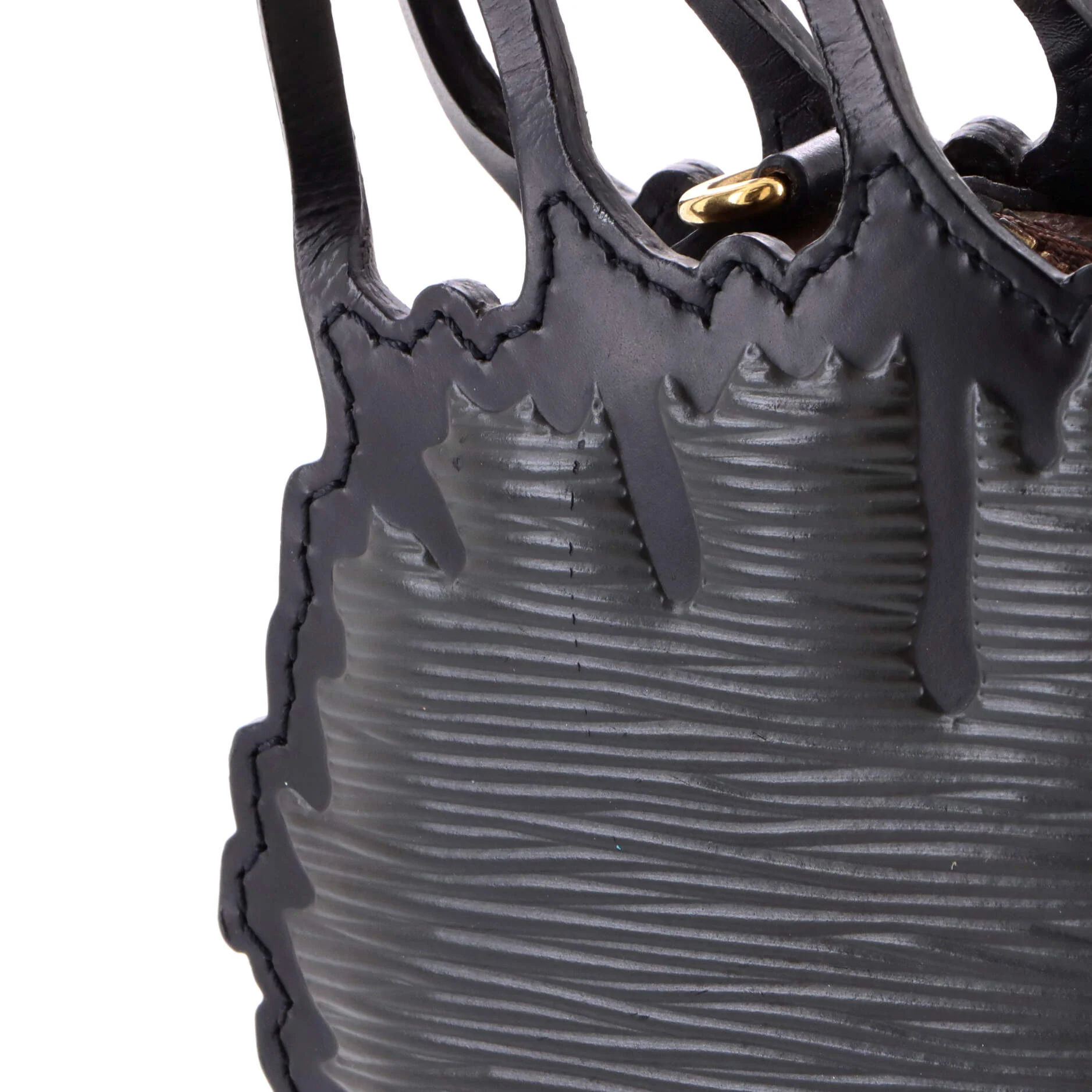 Grace Coddington Cat Face Bag Epi Leather with Monogram Canvas - Image 7
