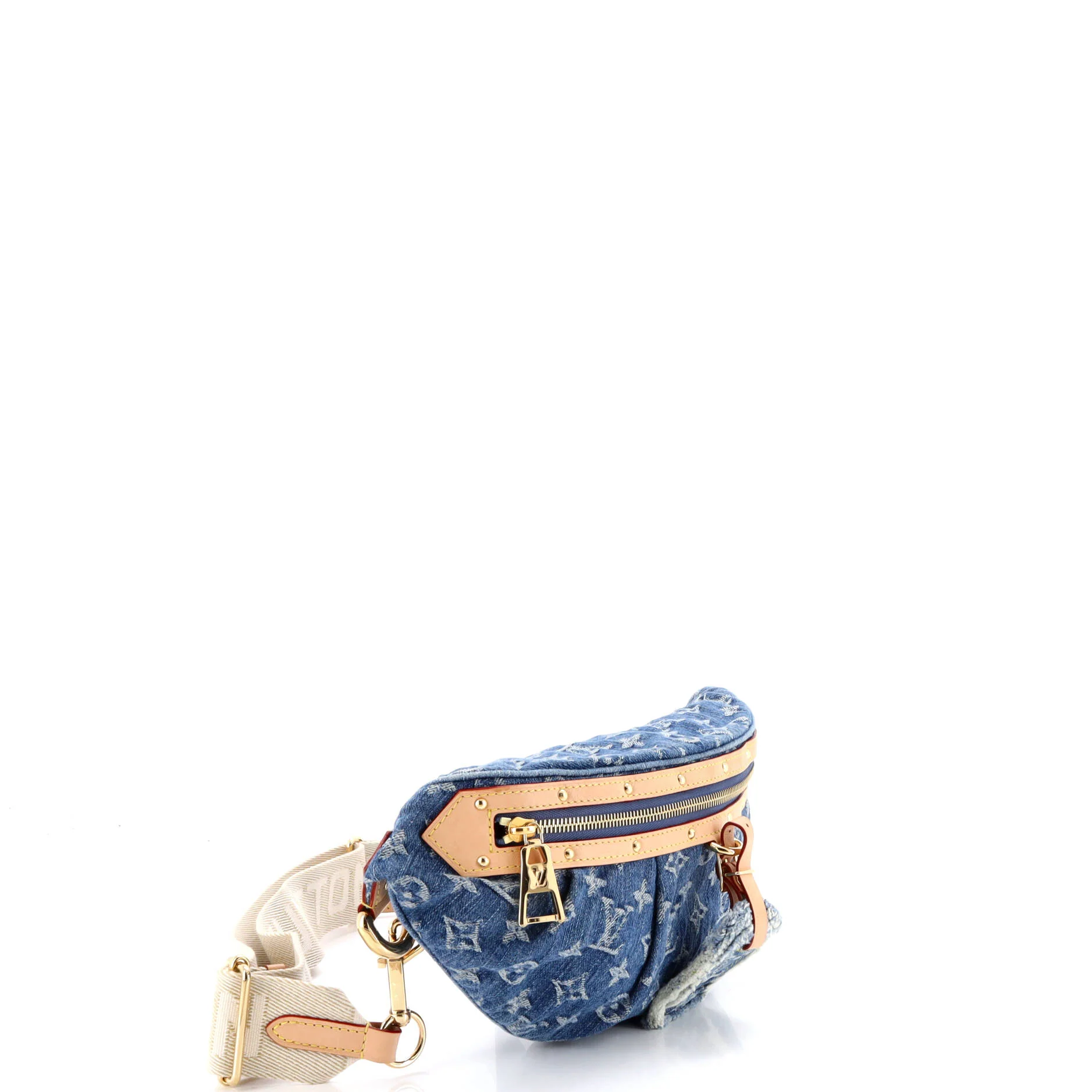 High Rise Bum Bag Monogram Denim - Image 2