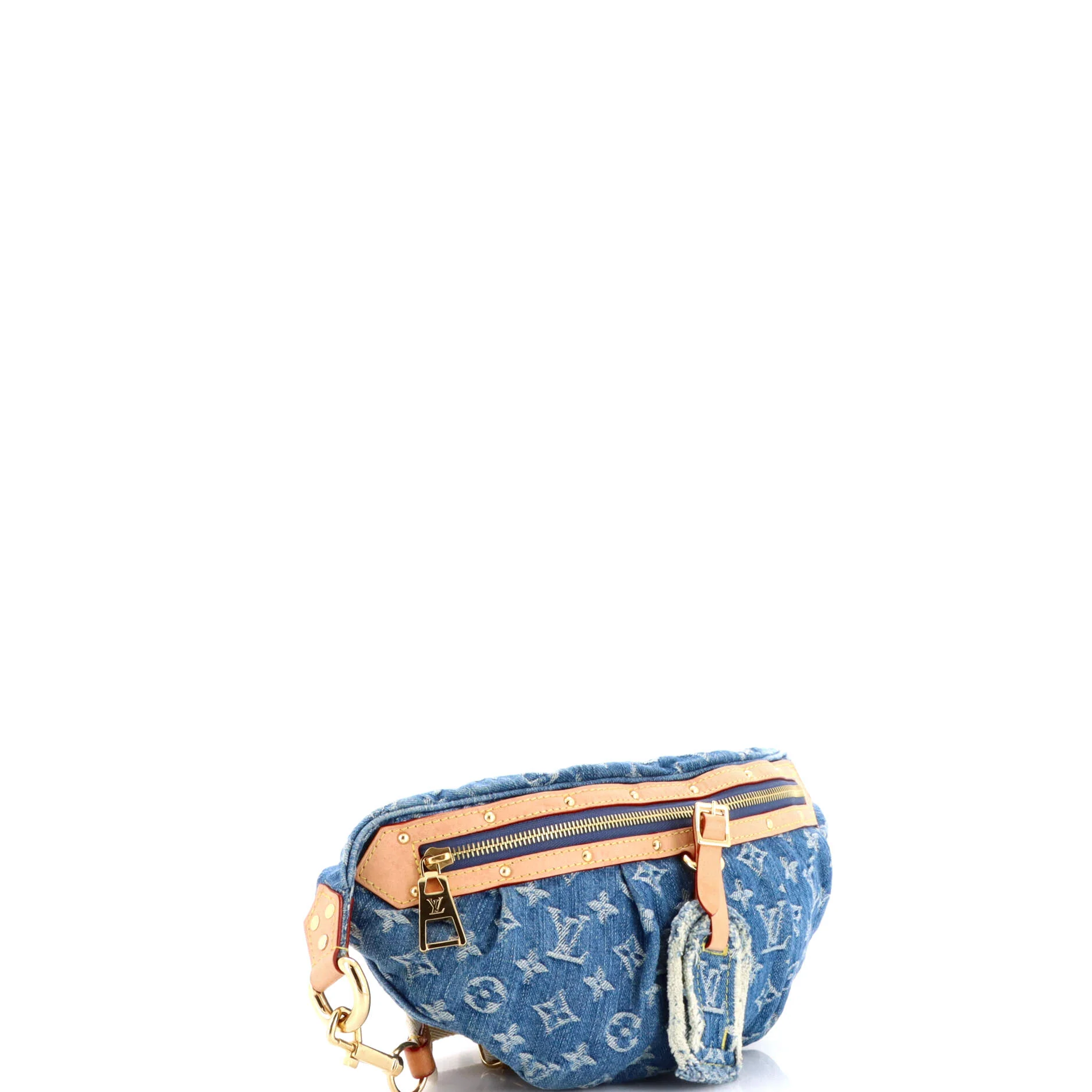 High Rise Bum Bag Monogram Denim - Image 2