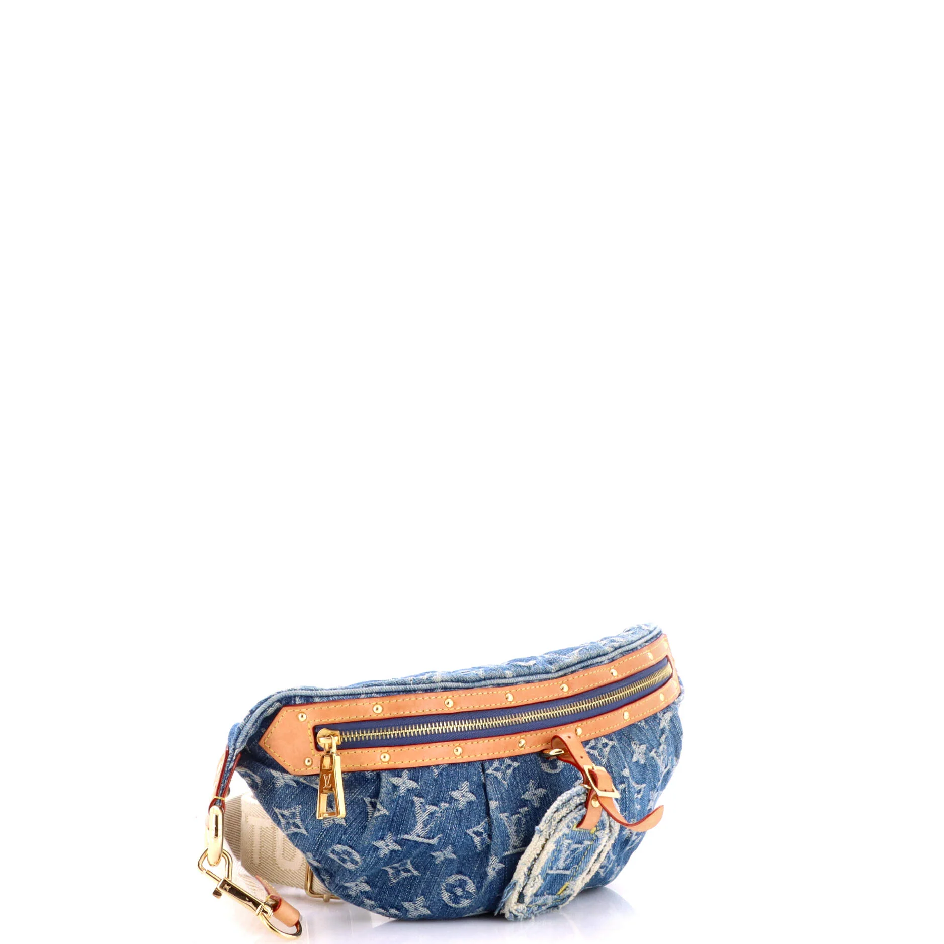 High Rise Bum Bag Monogram Denim - Image 2