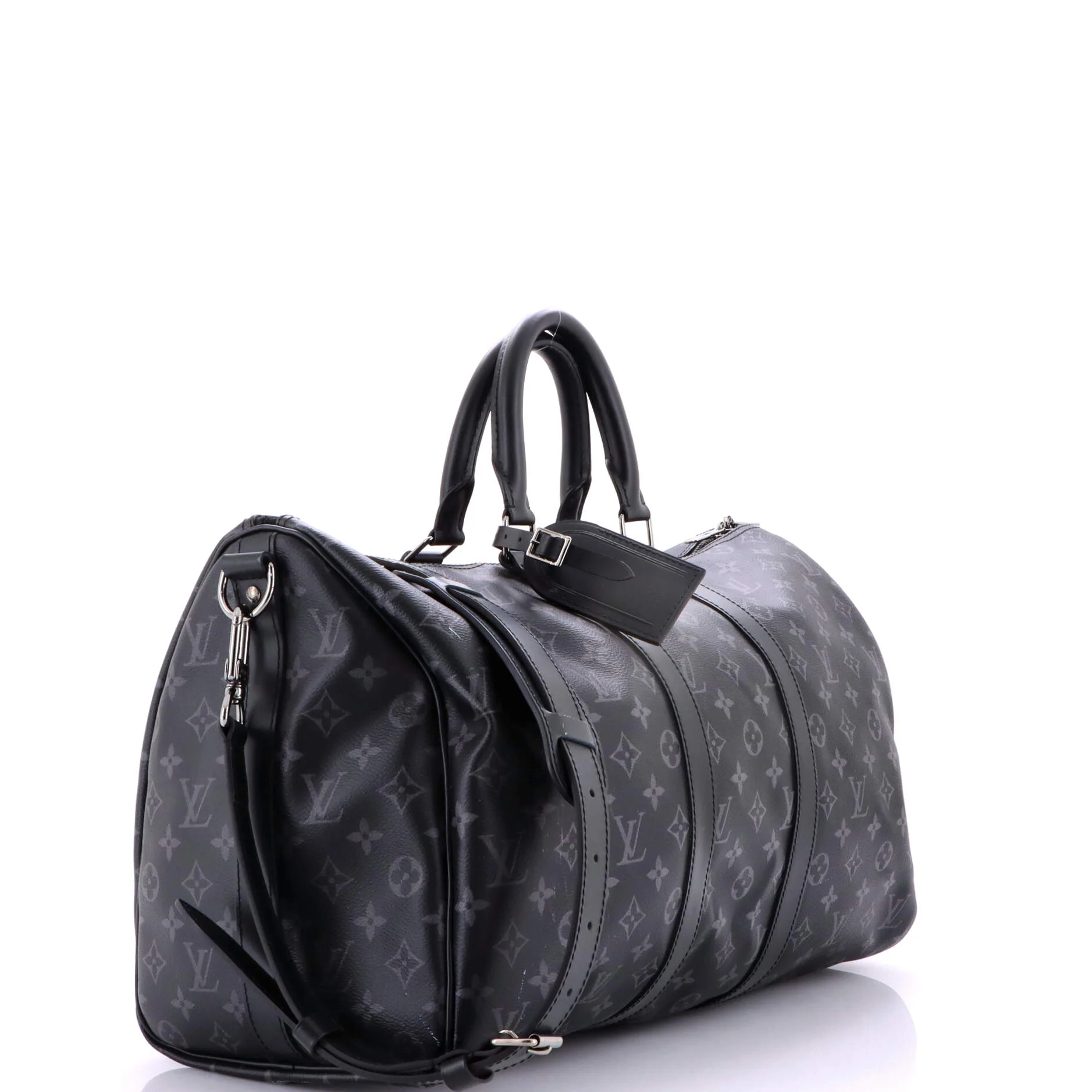 Keepall Bandouliere Bag Monogram Eclipse Canvas 45 - Image 2
