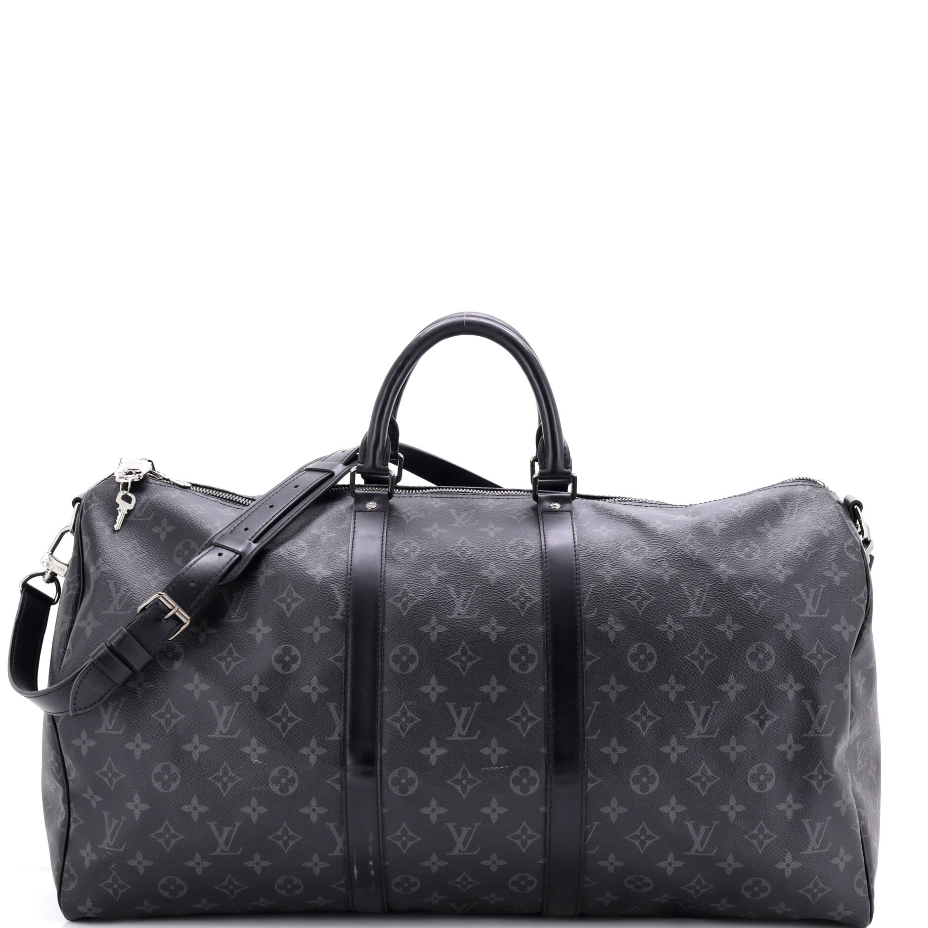 Keepall Bandouliere Bag Monogram Eclipse Canvas 55