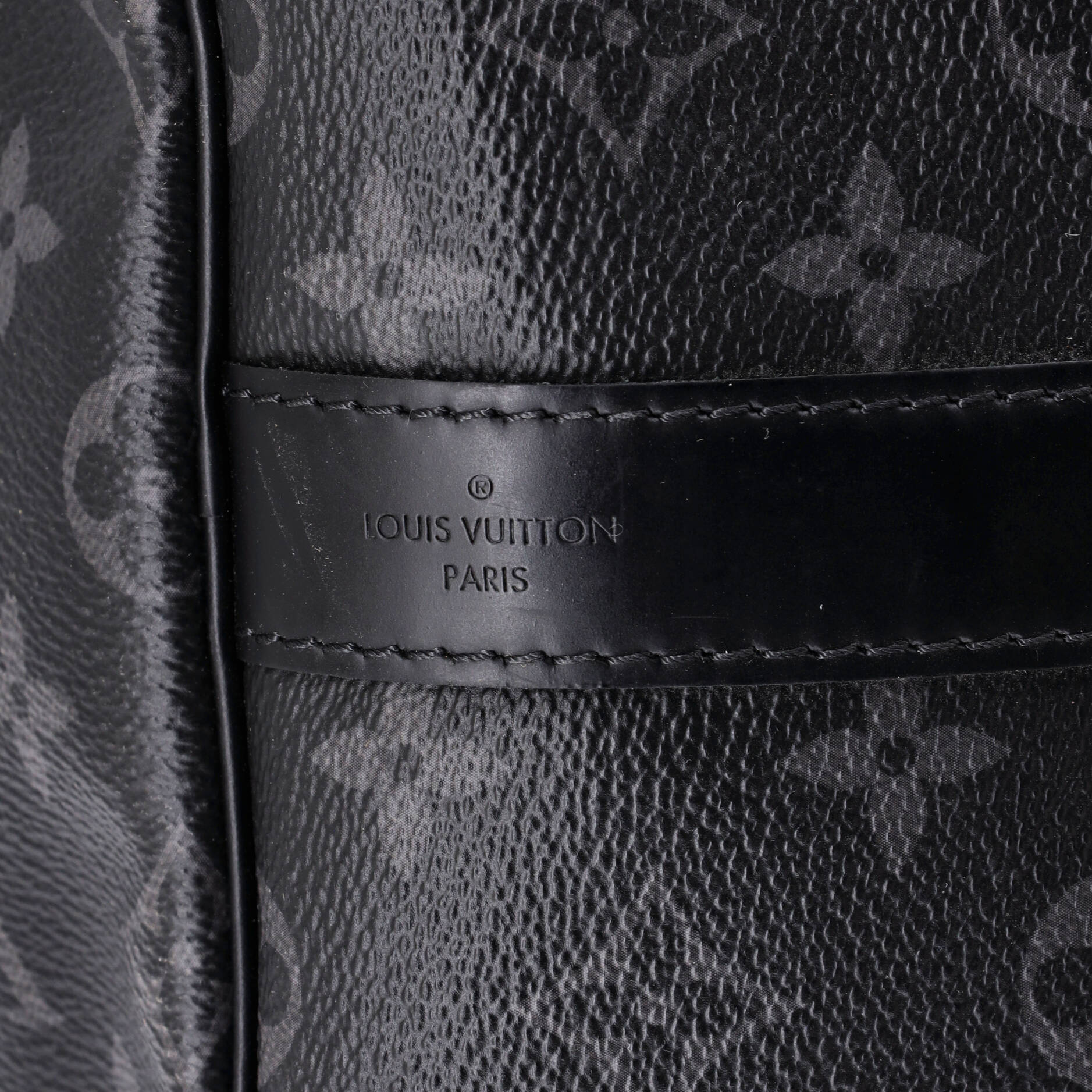 Keepall Bandouliere Bag Monogram Eclipse Canvas 55 - Image 7