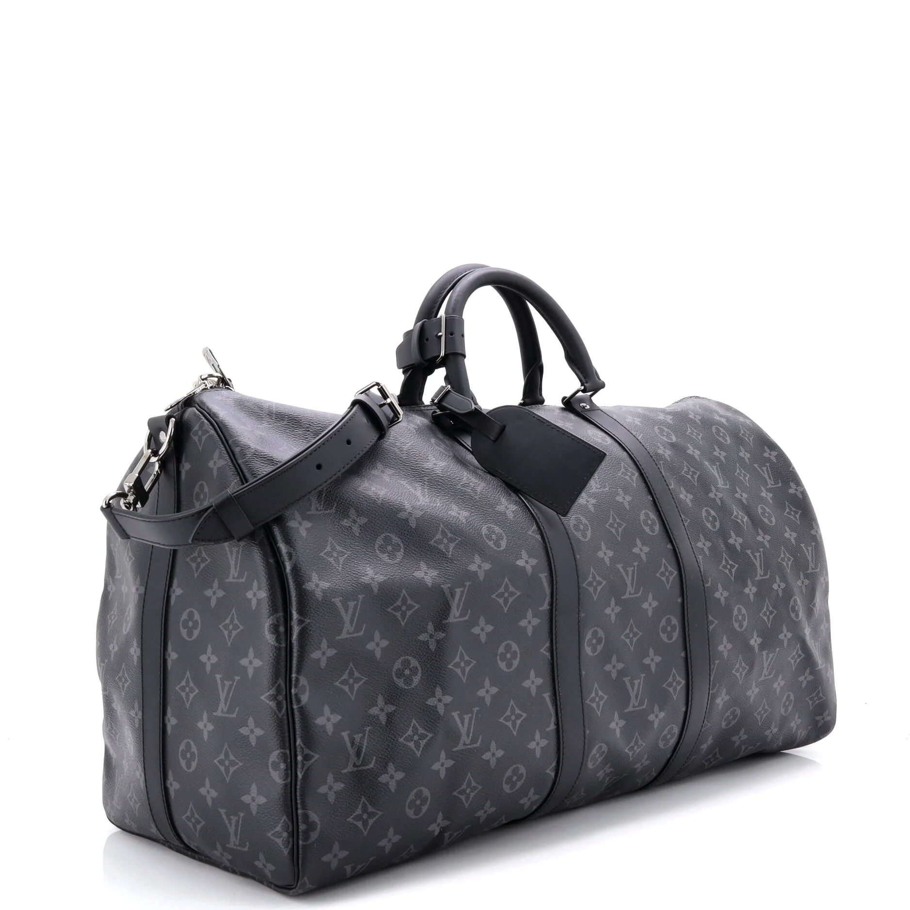 Keepall Bandouliere Bag Monogram Eclipse Canvas 55 - Image 2
