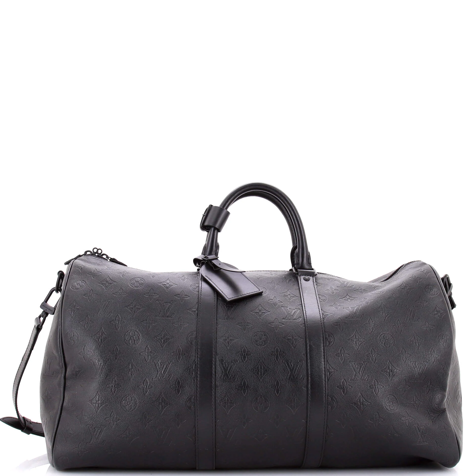 Keepall Bandouliere Bag Monogram Shadow Leather 50