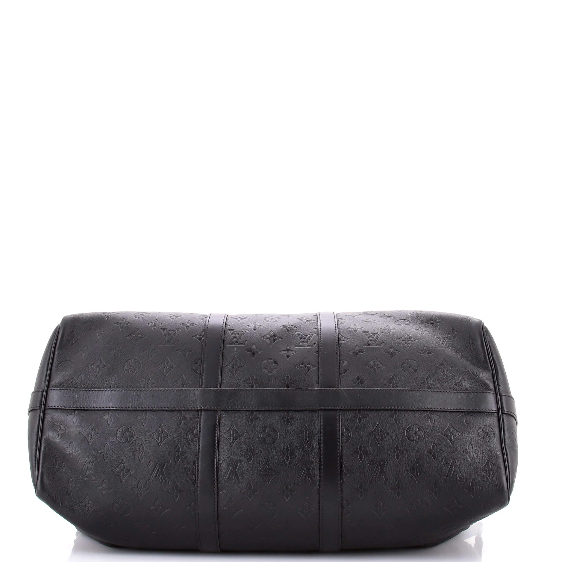 Keepall Bandouliere Bag Monogram Shadow Leather 50 - Image 4