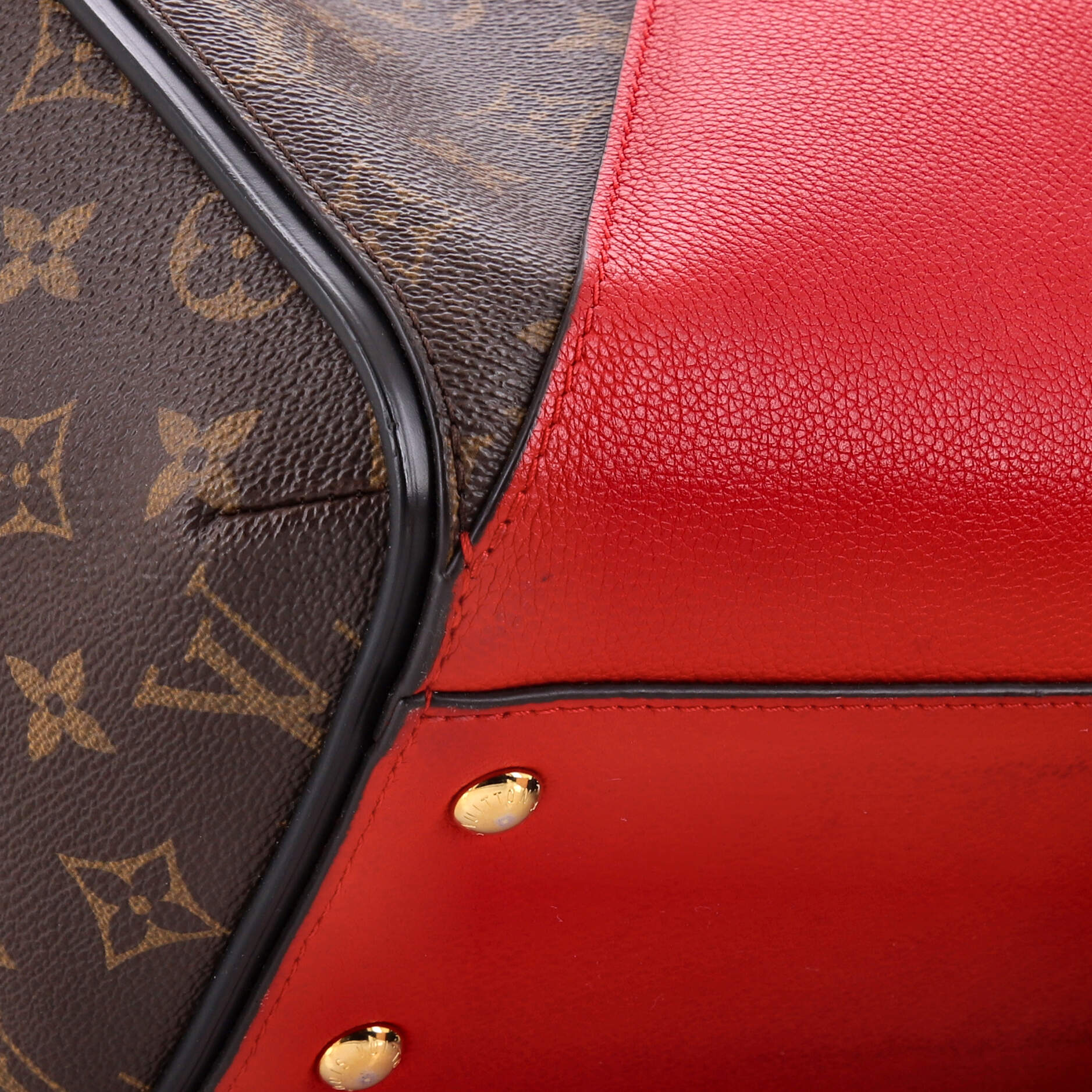 Kimono Handbag Monogram Canvas and Leather MM - Image 6
