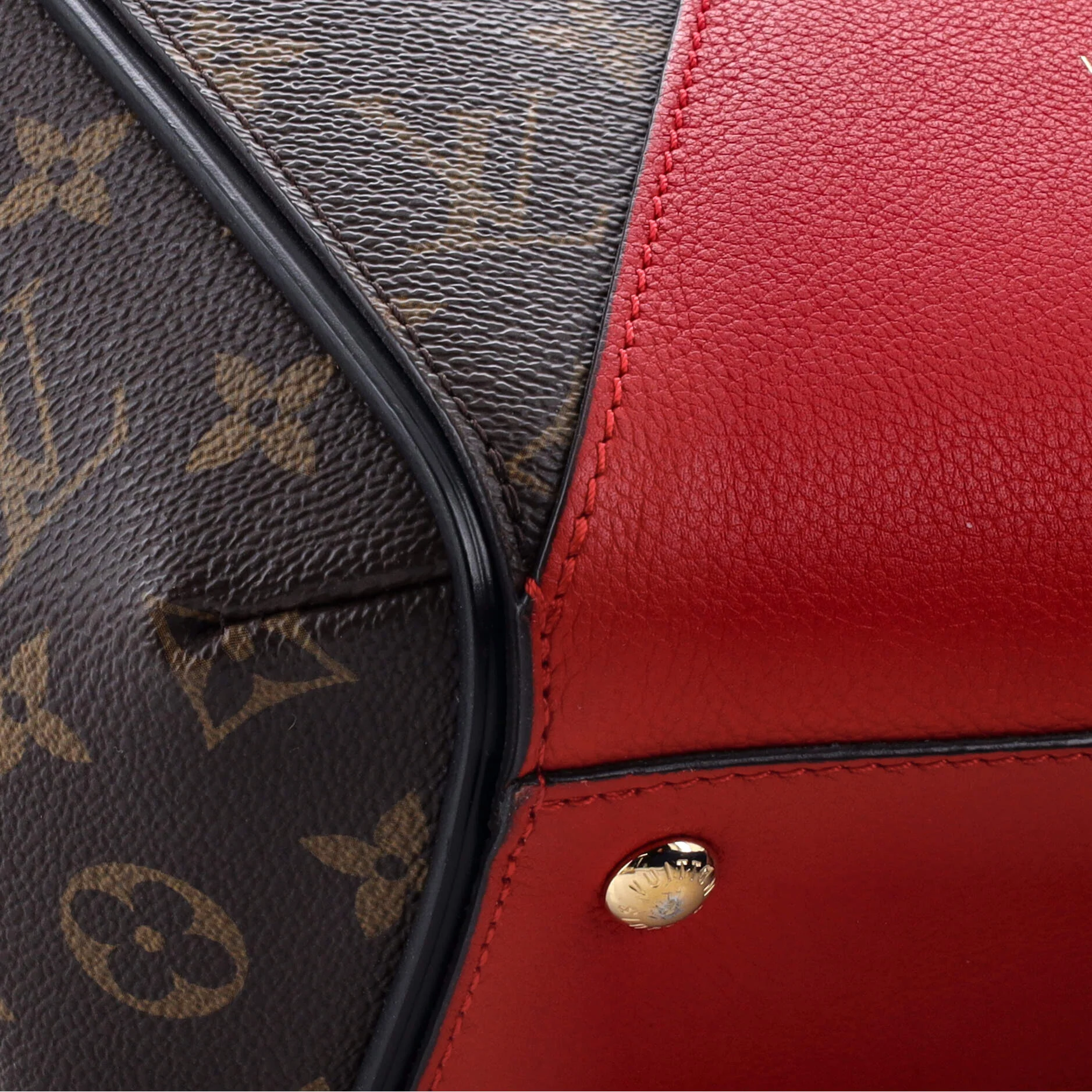 Kimono Handbag Monogram Canvas and Leather PM - Image 6
