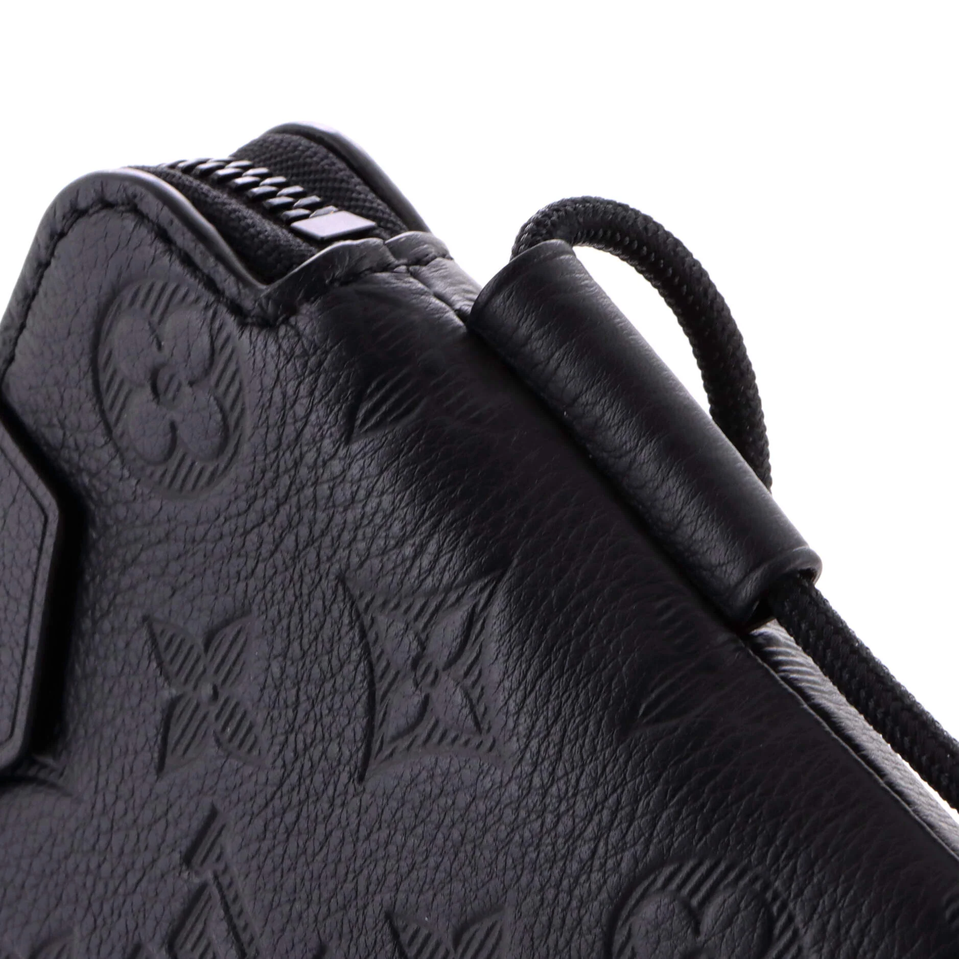 Lace Up Pouch Monogram Shadow Leather - Image 7