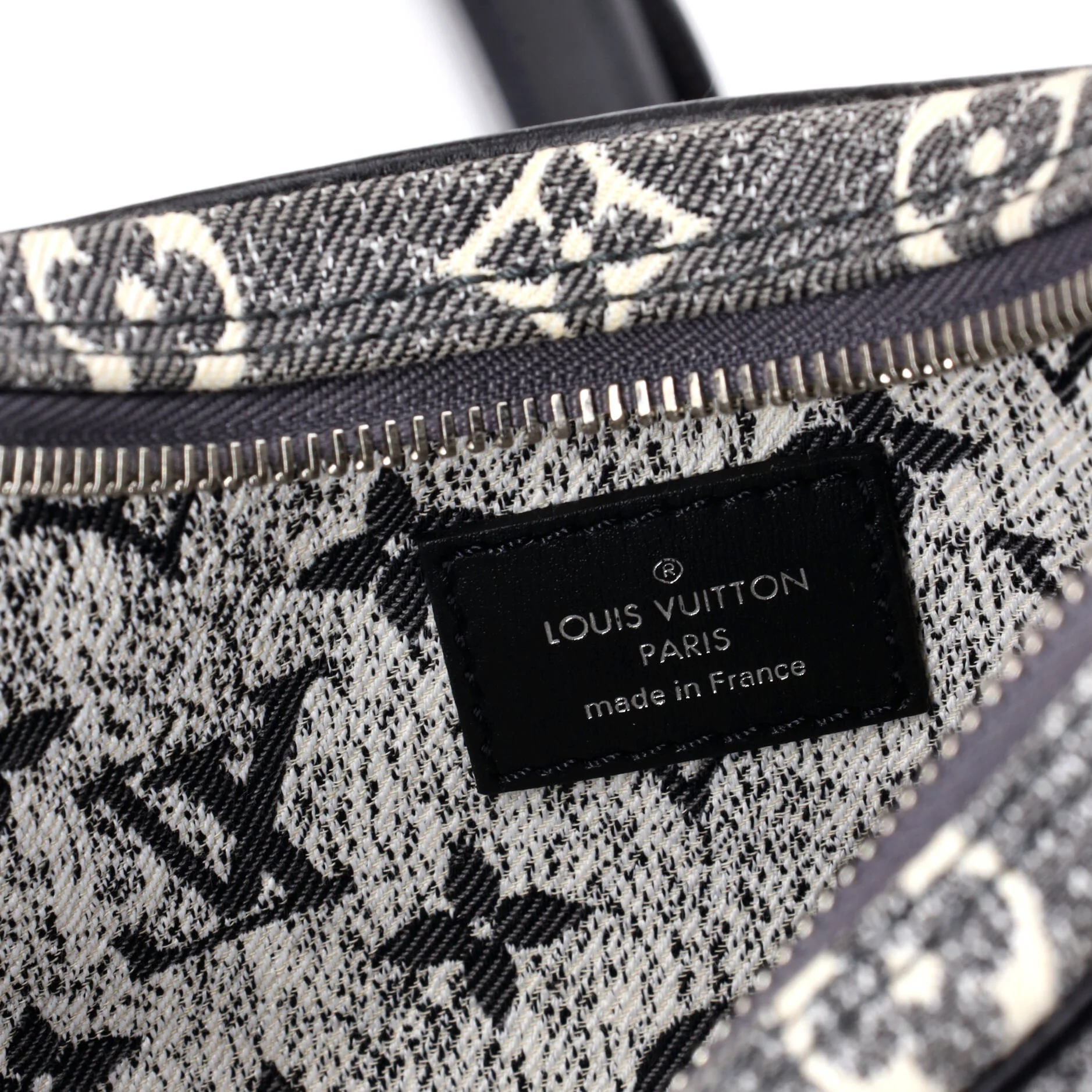 Loop Handbag Monogram Jacquard Denim - Image 6