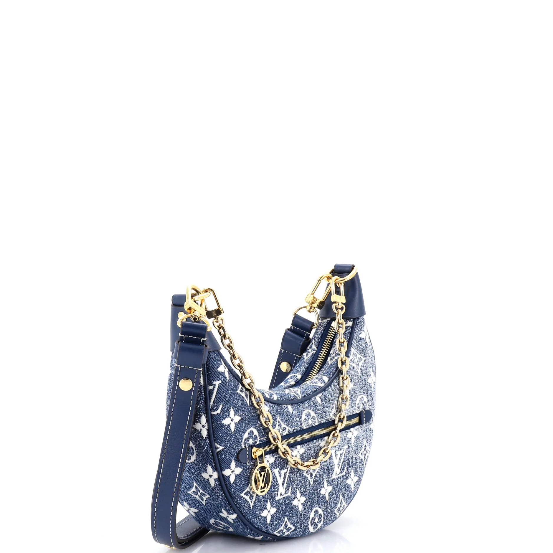 Loop Handbag Monogram Jacquard Denim - Image 2