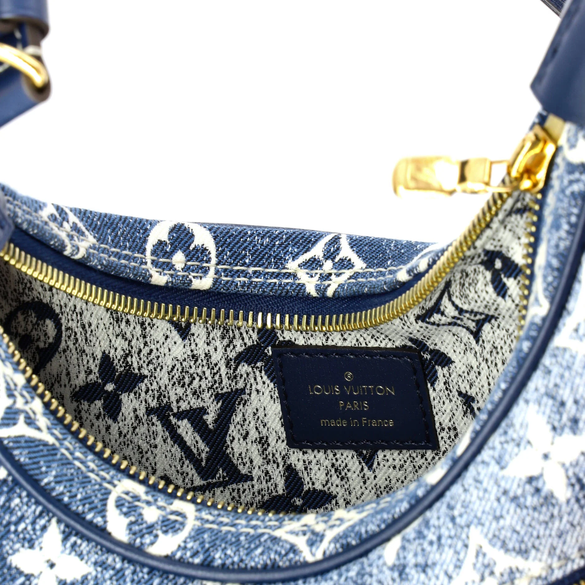 Loop Handbag Monogram Jacquard Denim - Image 6