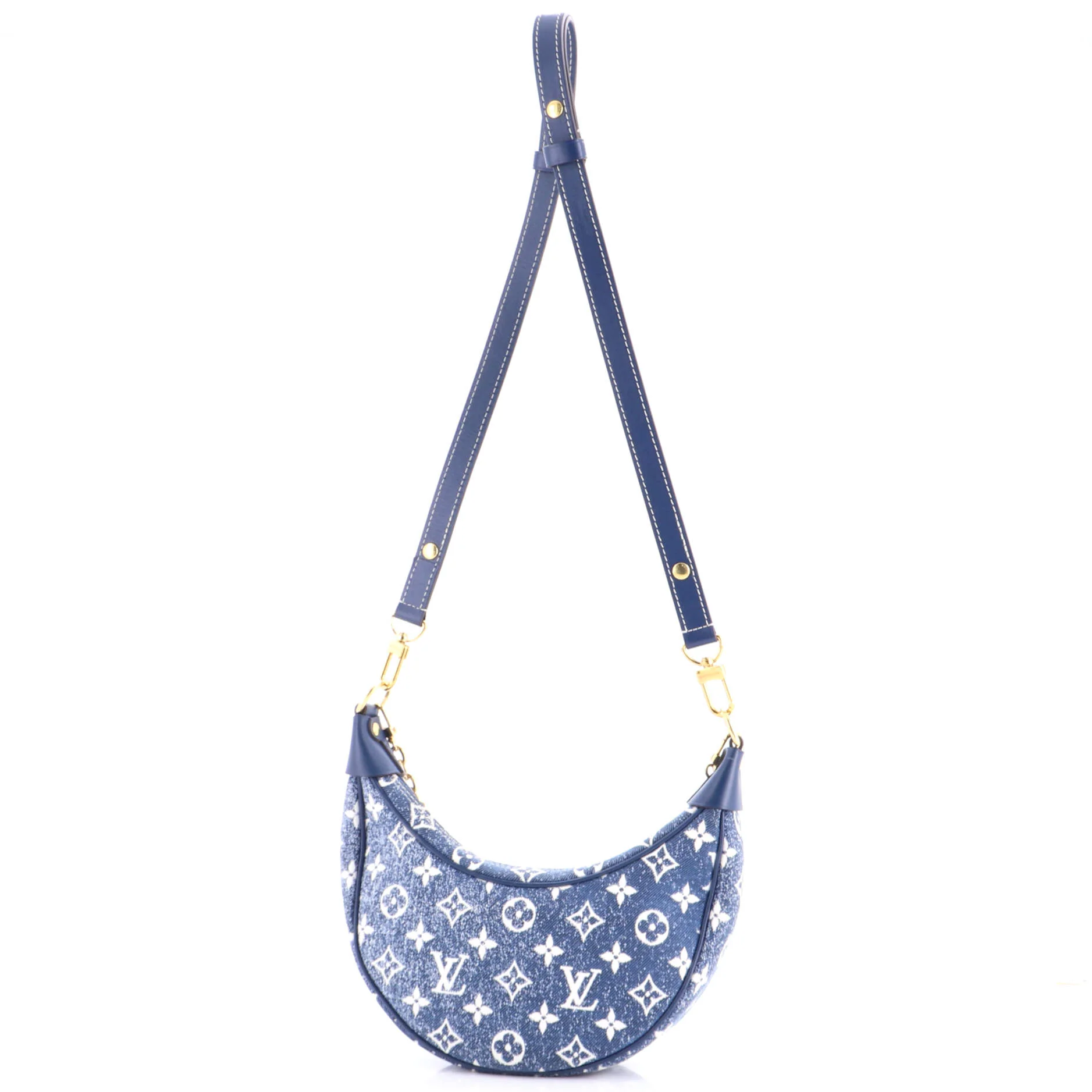 Loop Handbag Monogram Jacquard Denim - Image 3