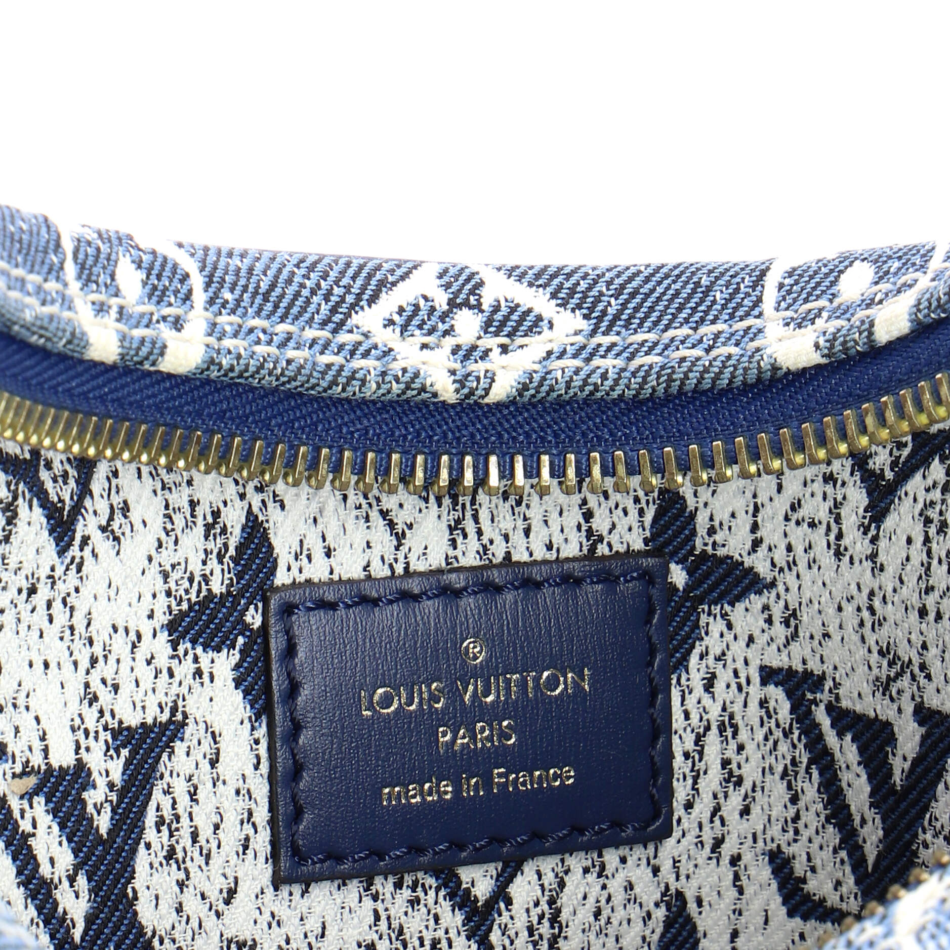Loop Handbag Monogram Jacquard Denim - Image 6