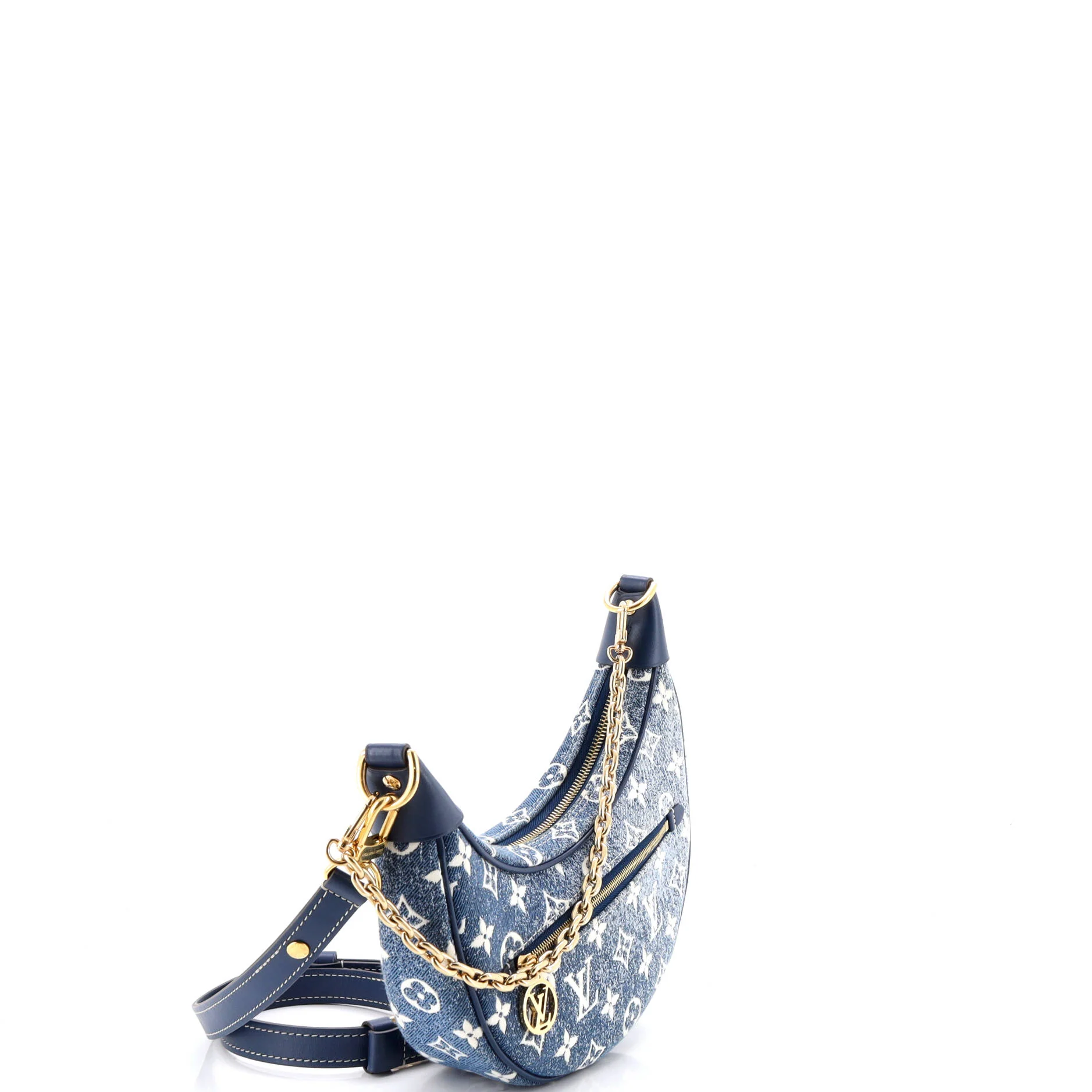 Loop Handbag Monogram Jacquard Denim - Image 2