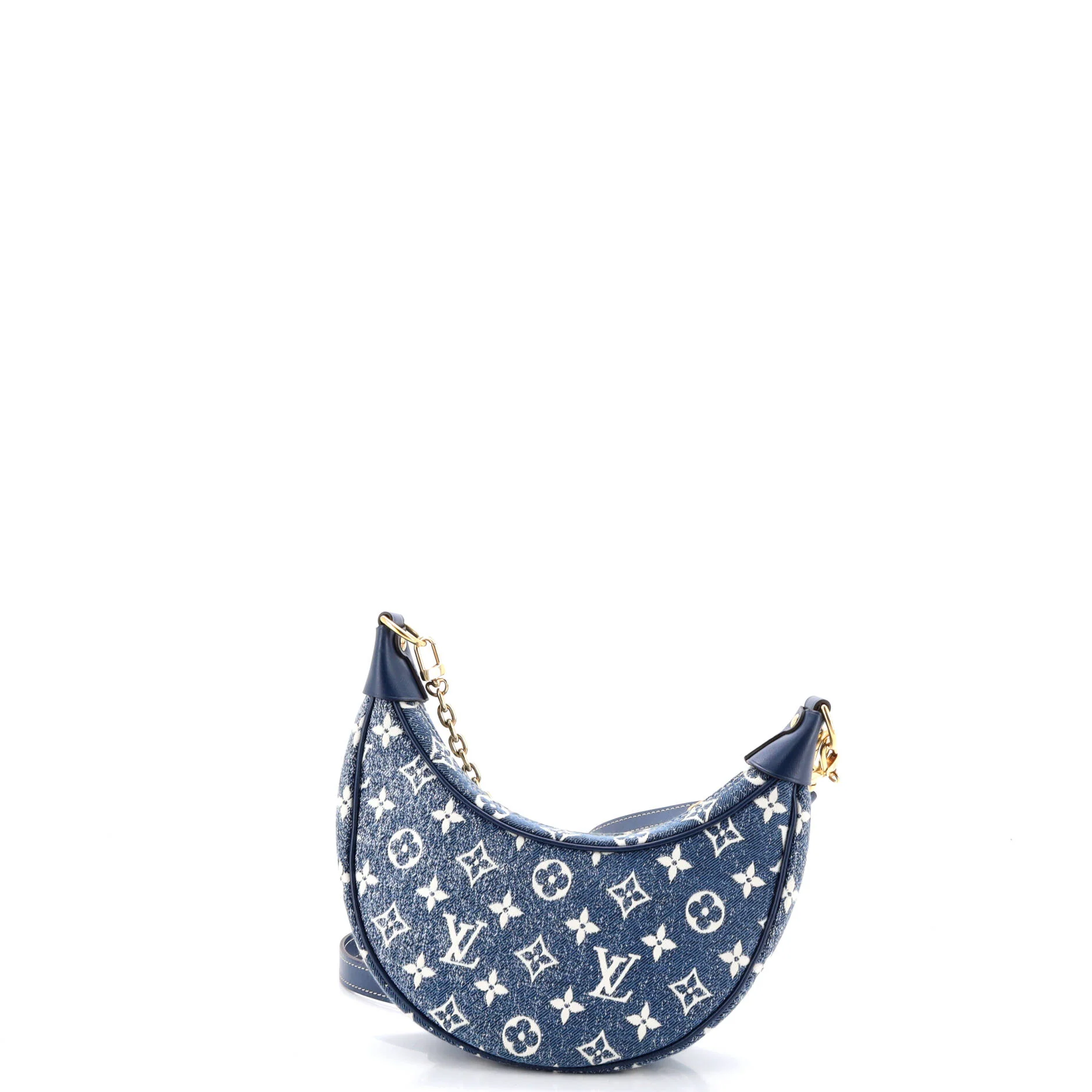 Loop Handbag Monogram Jacquard Denim - Image 3