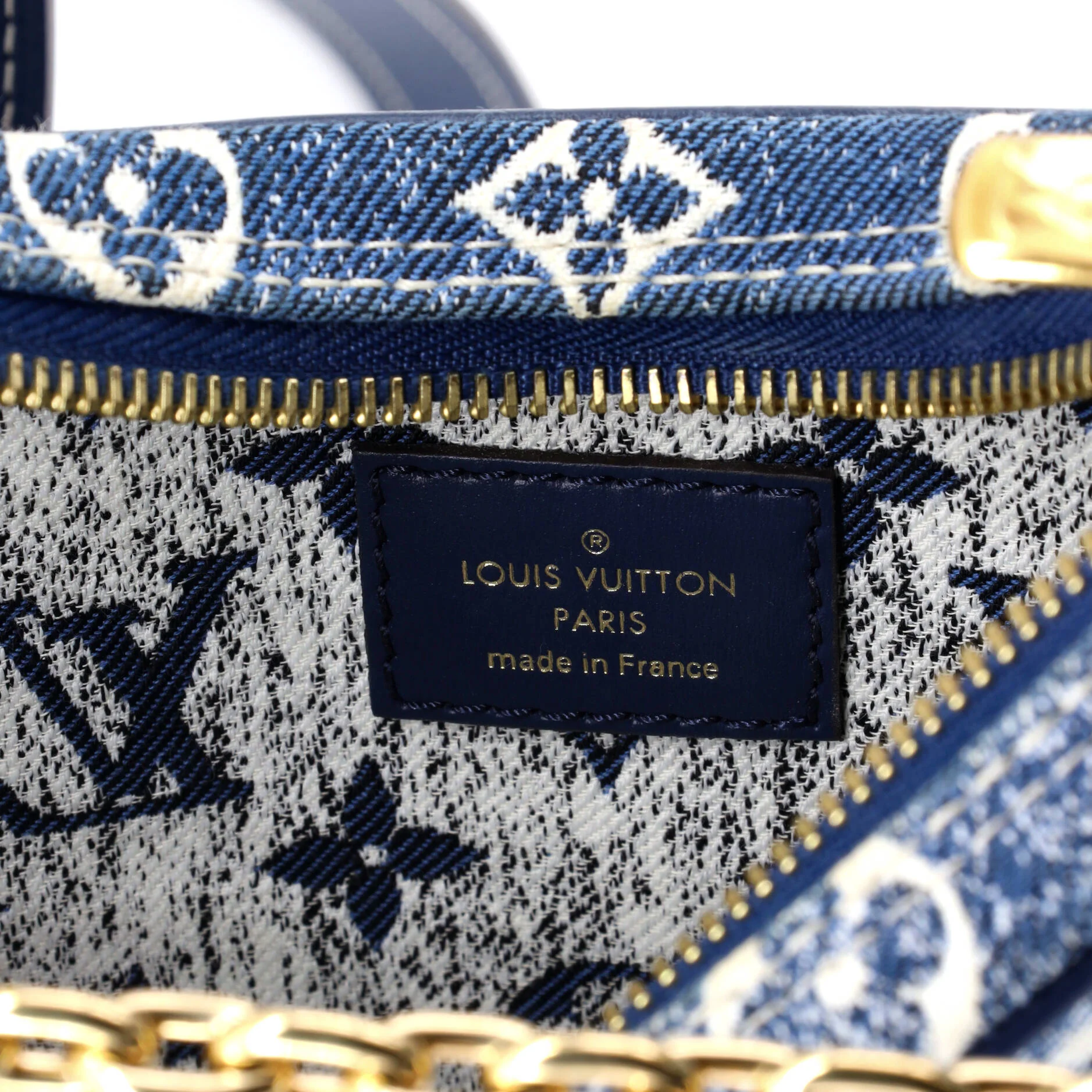 Loop Handbag Monogram Jacquard Denim - Image 6