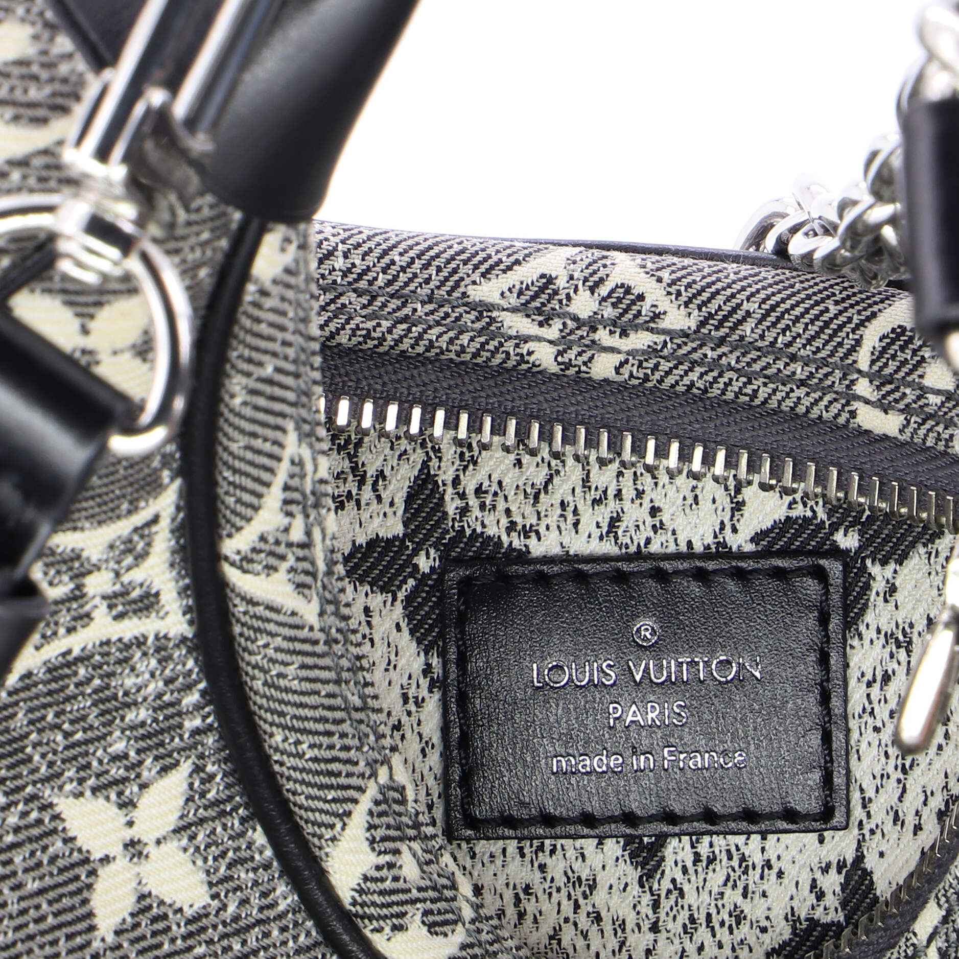 Loop Handbag Monogram Jacquard Denim - Image 6