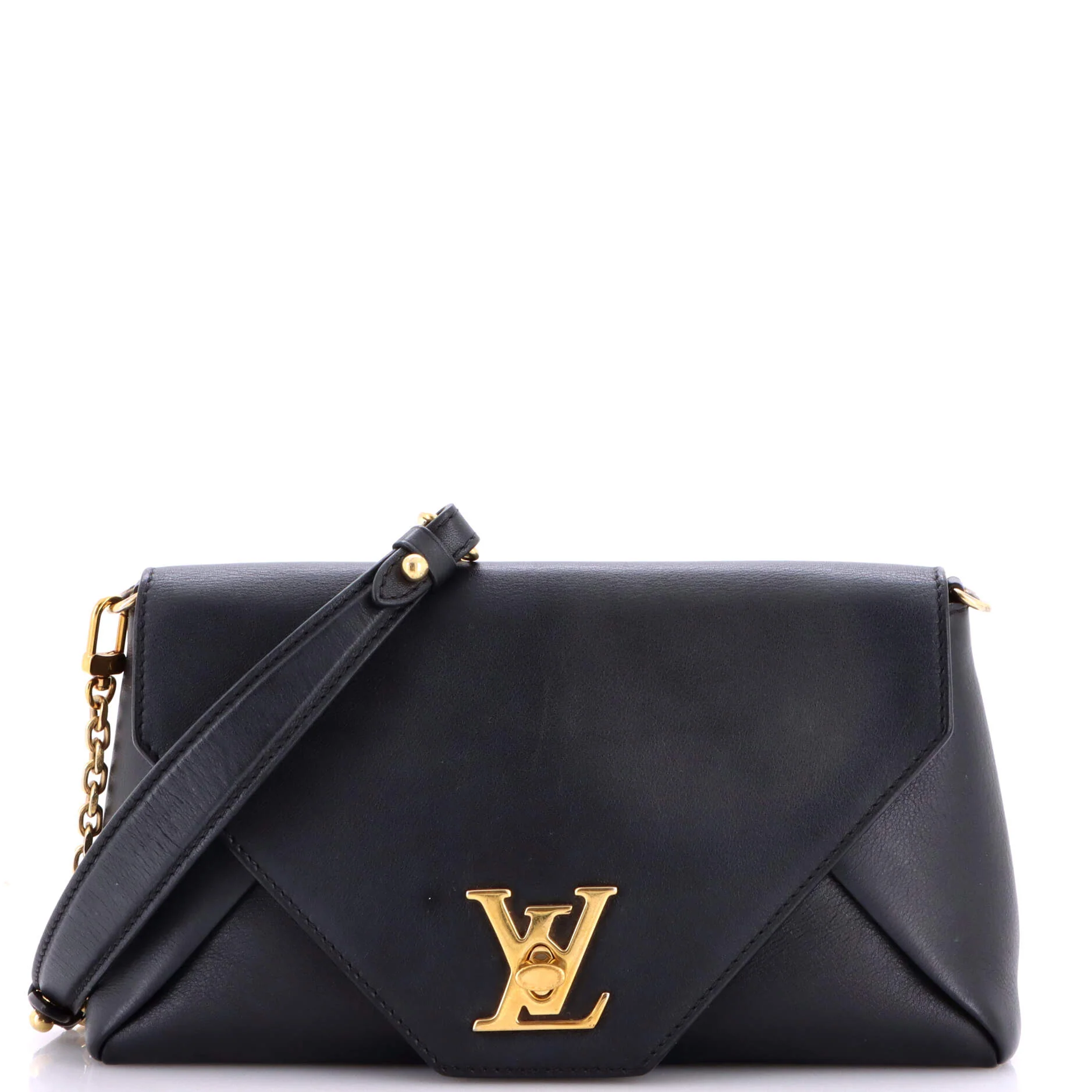 Love Note Chain Clutch Leather