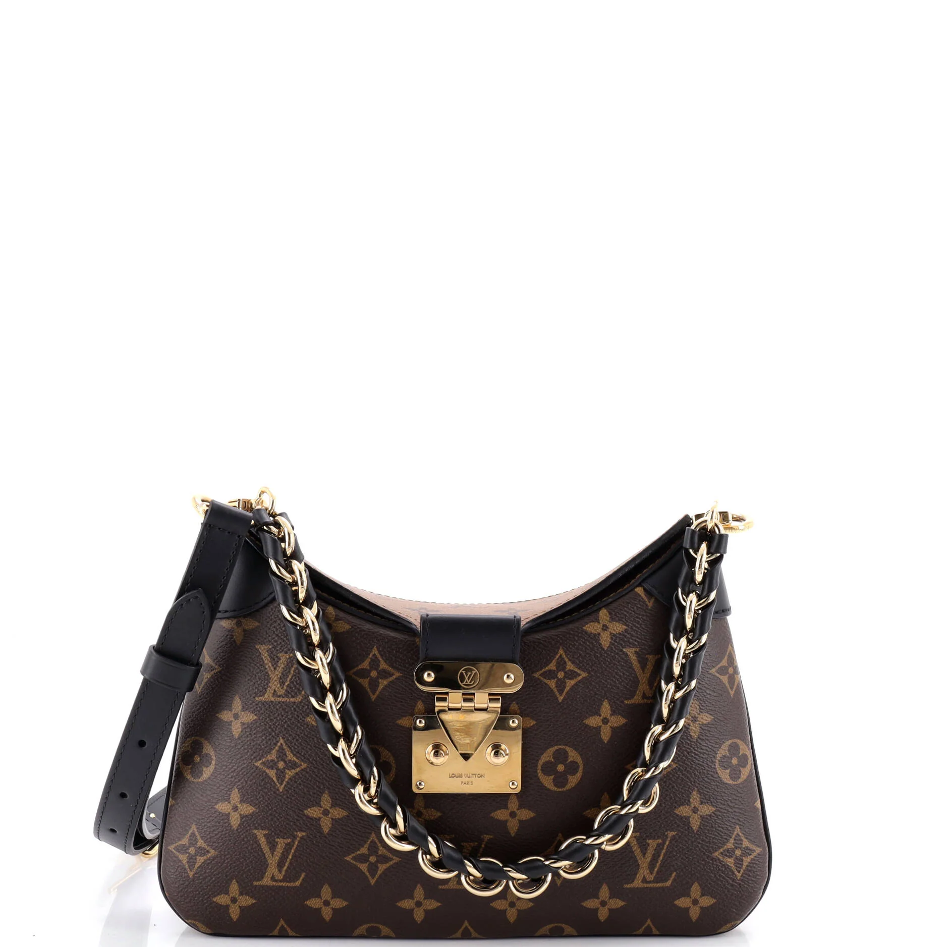 LV Twinny Handbag Monogram Canvas and Reverse Monogram Canvas with Leather