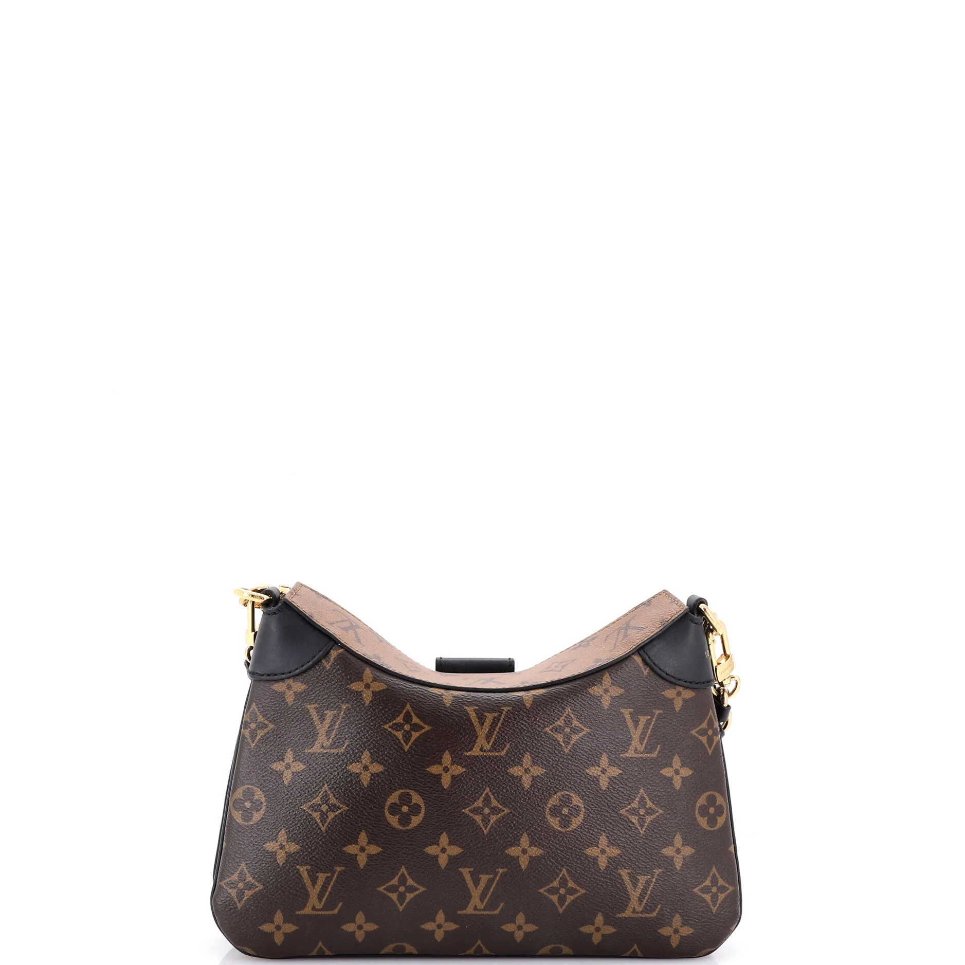 LV Twinny Handbag Monogram Canvas and Reverse Monogram Canvas with Leather - Image 3