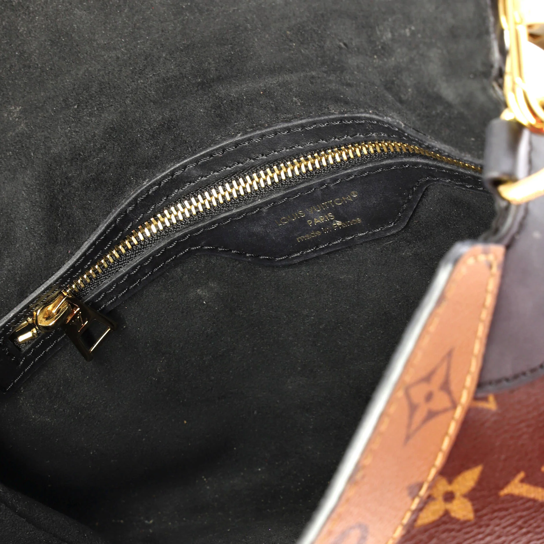 LV Twinny Handbag Monogram Canvas and Reverse Monogram Canvas with Leather - Image 6
