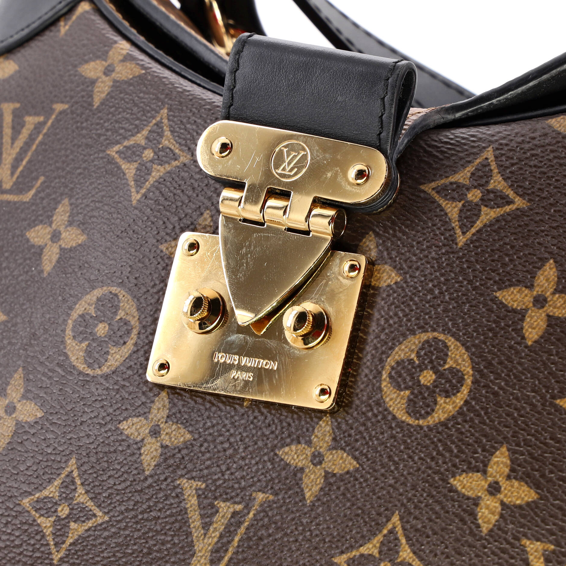 LV Twinny Handbag Monogram Canvas and Reverse Monogram Canvas with Leather - Image 7