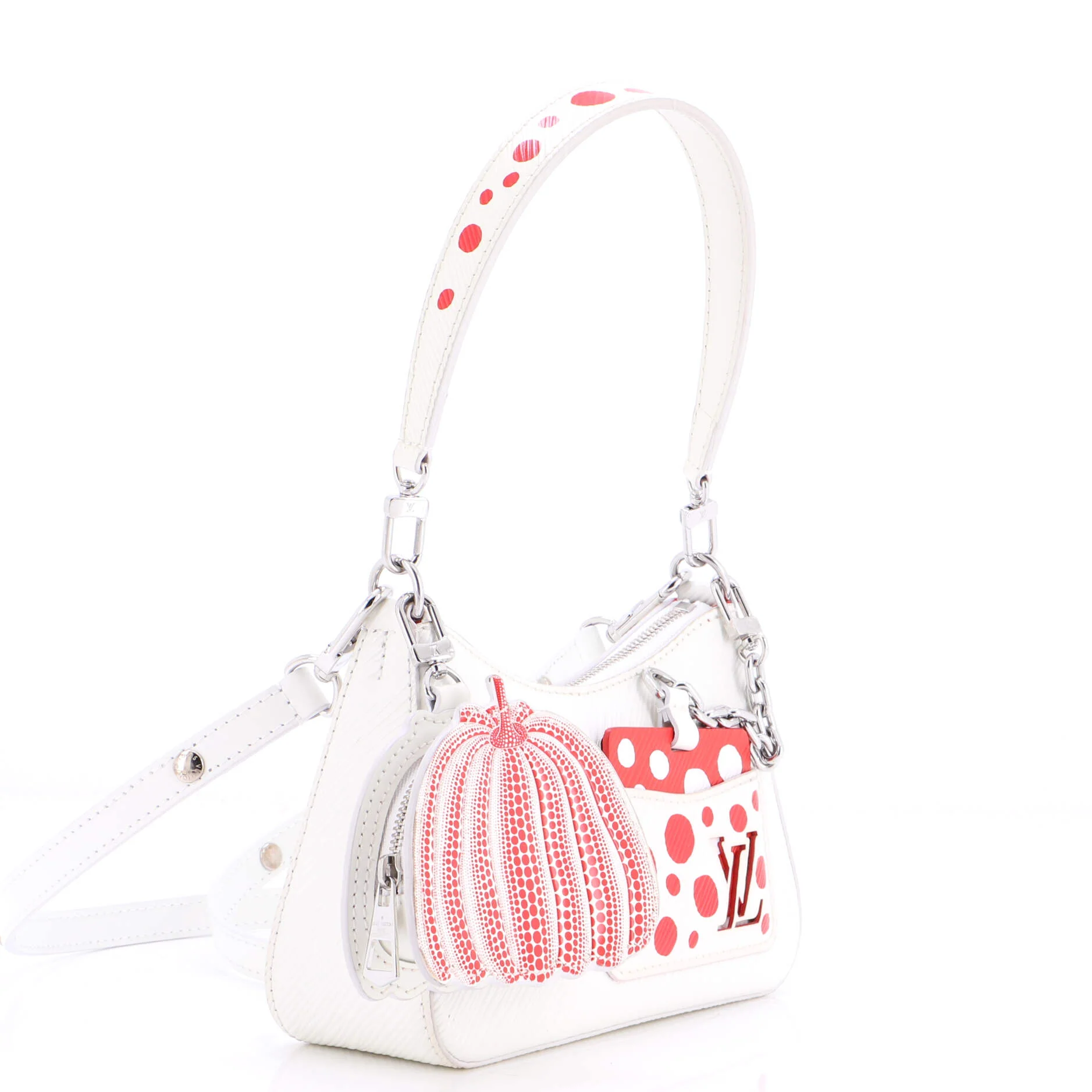 Marellini Handbag Epi Leather with Yayoi Kusama Infinity Dots Detail - Image 2