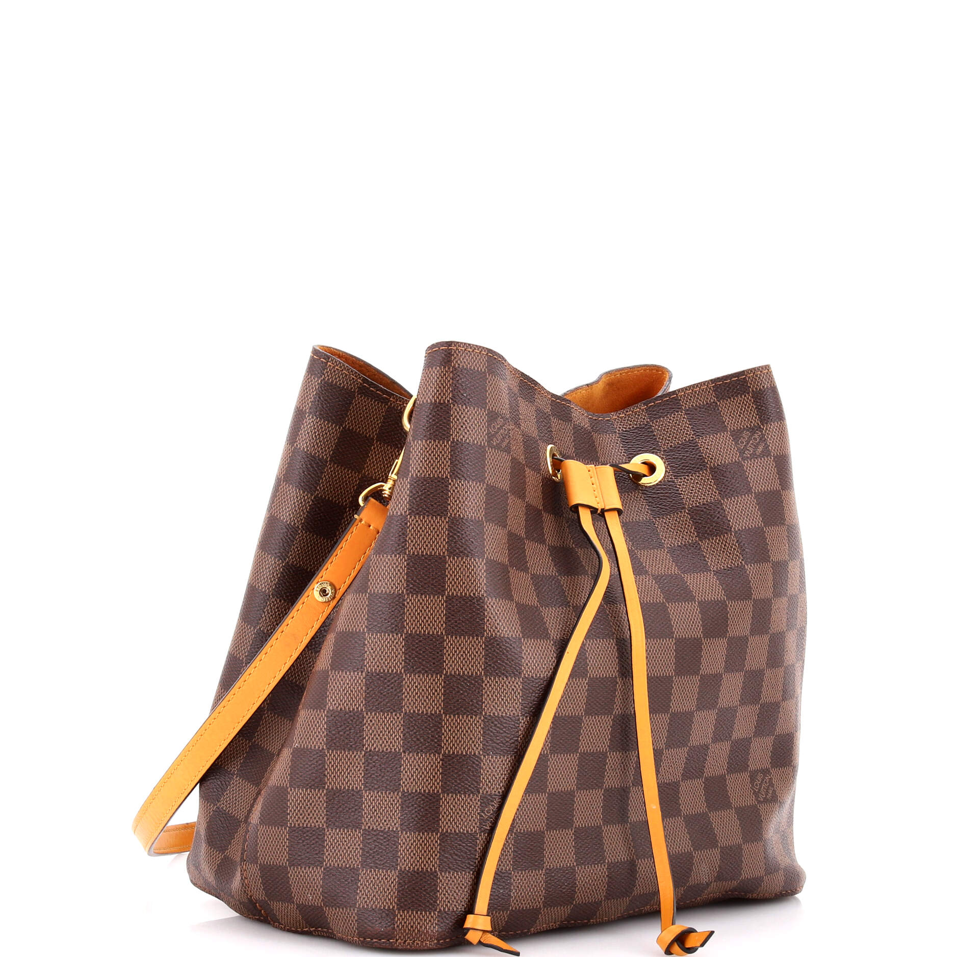 NeoNoe Handbag Damier with Leather MM - Image 2