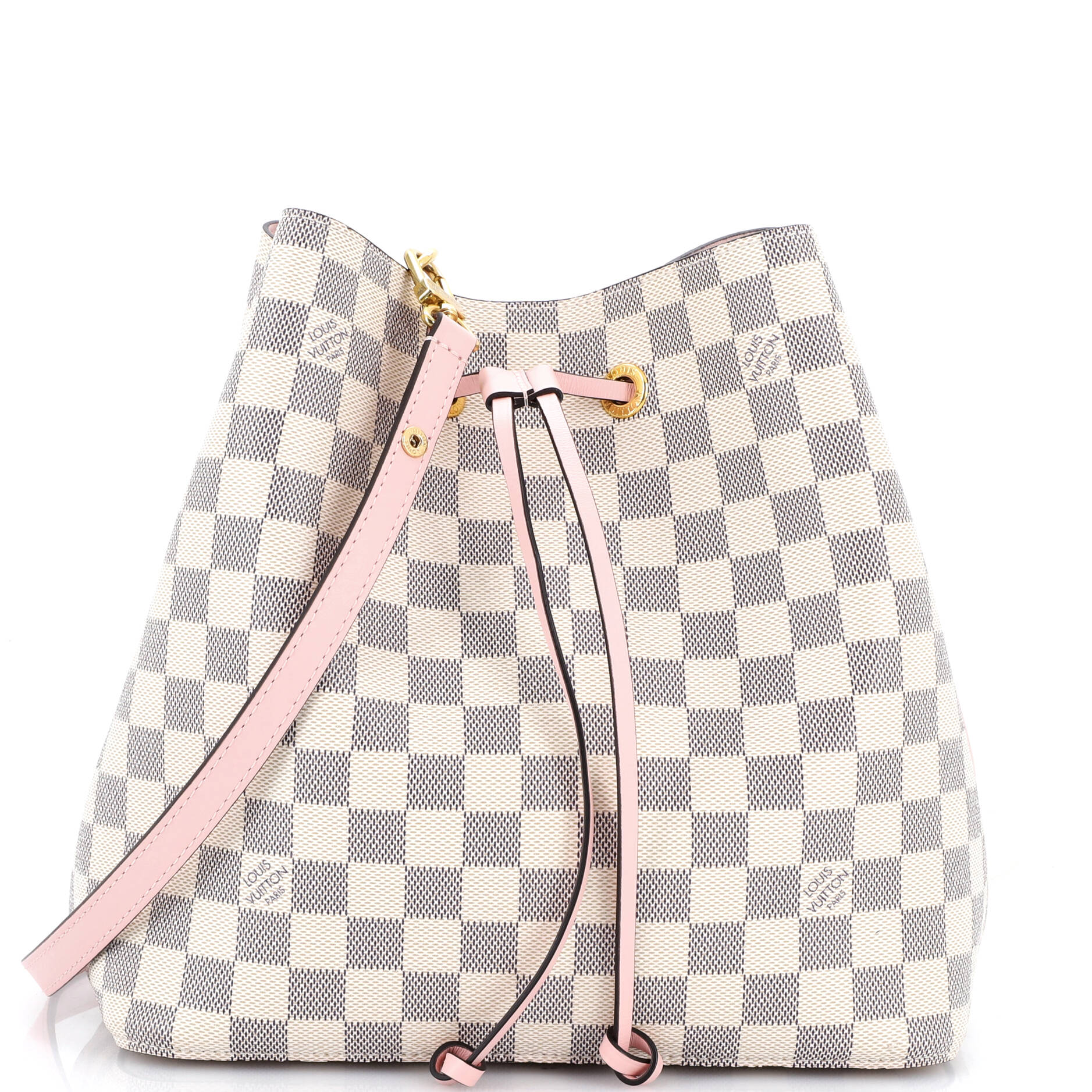 NeoNoe Handbag Damier with Leather MM