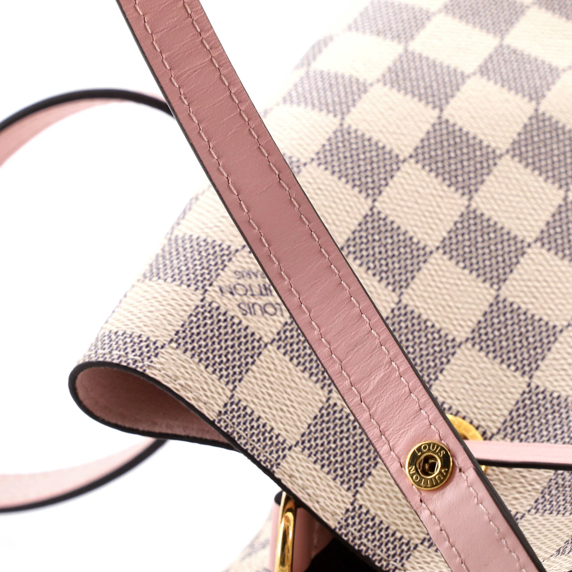 NeoNoe Handbag Damier with Leather MM - Image 8