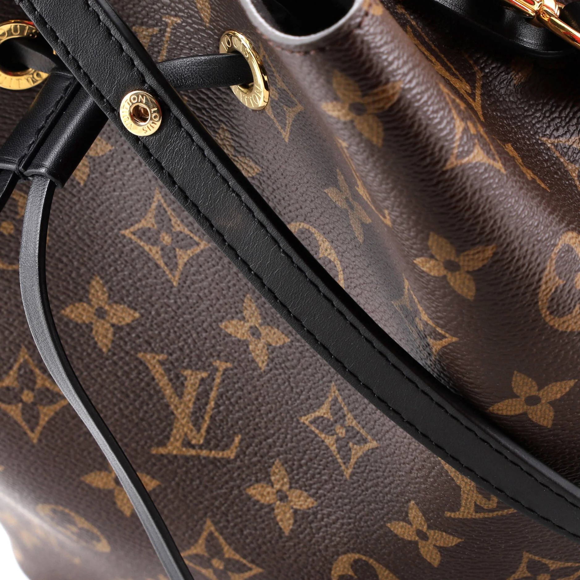 NeoNoe Handbag Monogram Canvas with Leather MM - Image 8