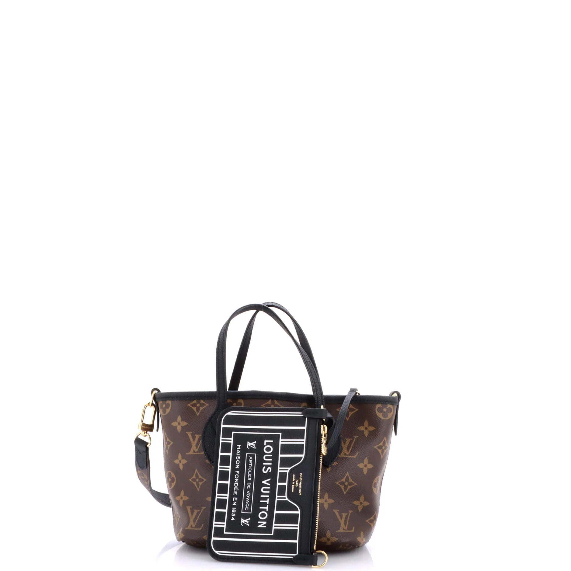 Neverfull Bandouliere Inside Out Monogram Canvas and Leather BB - Image 2