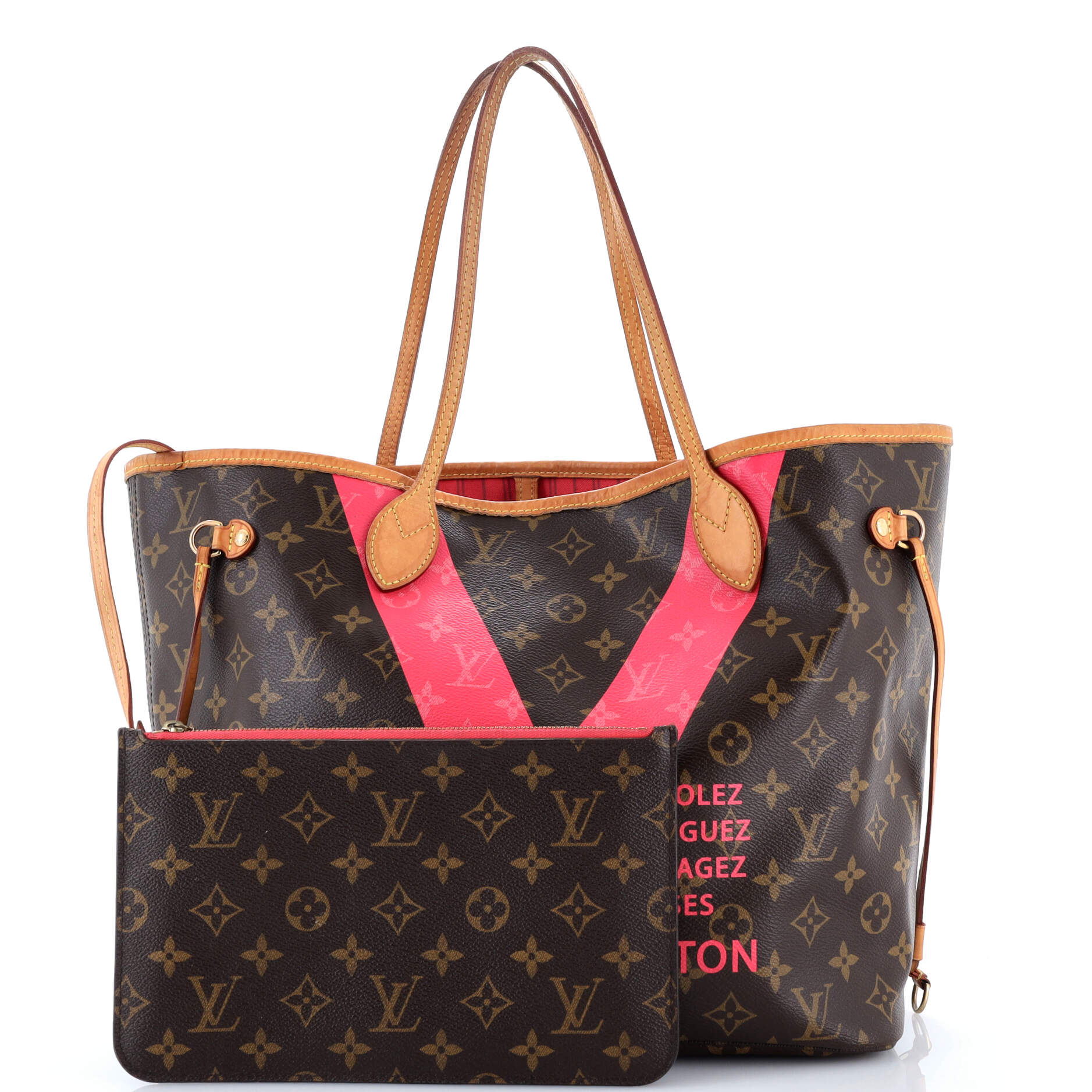 Neverfull NM Tote Limited Edition Cities V Monogram Canvas MM - Image 2