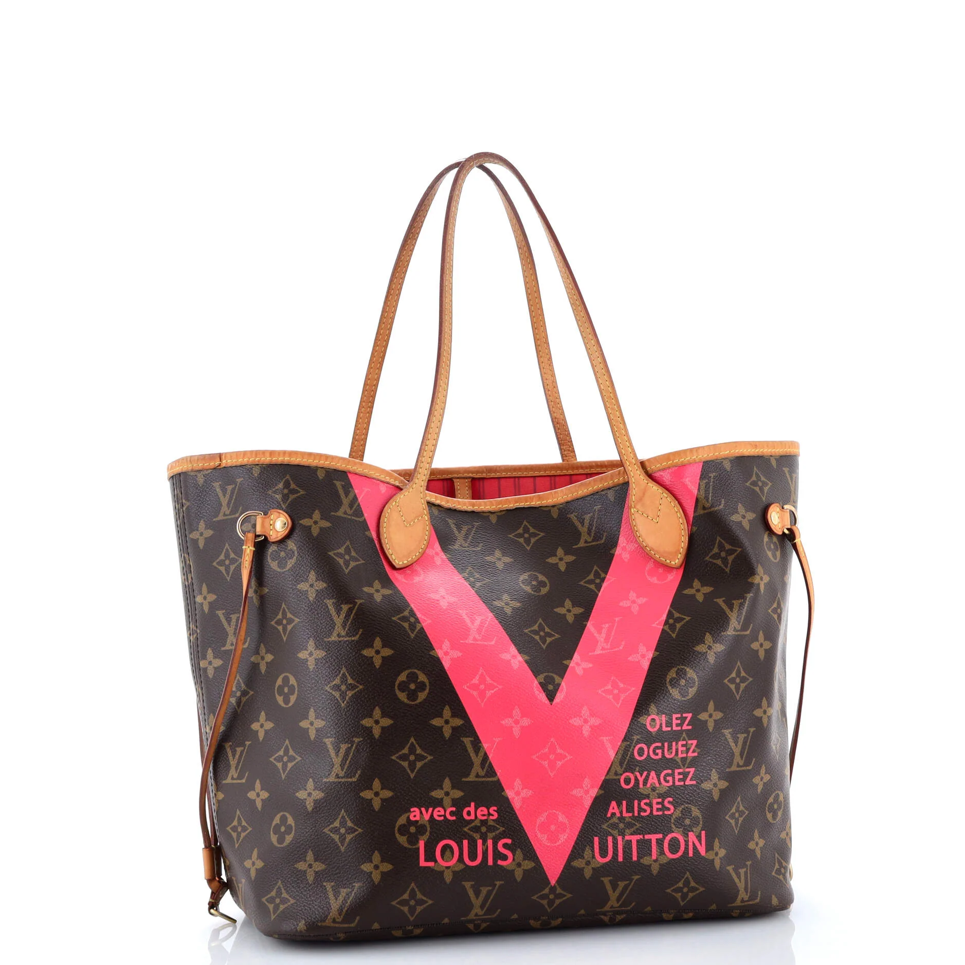 Neverfull NM Tote Limited Edition Cities V Monogram Canvas MM - Image 3