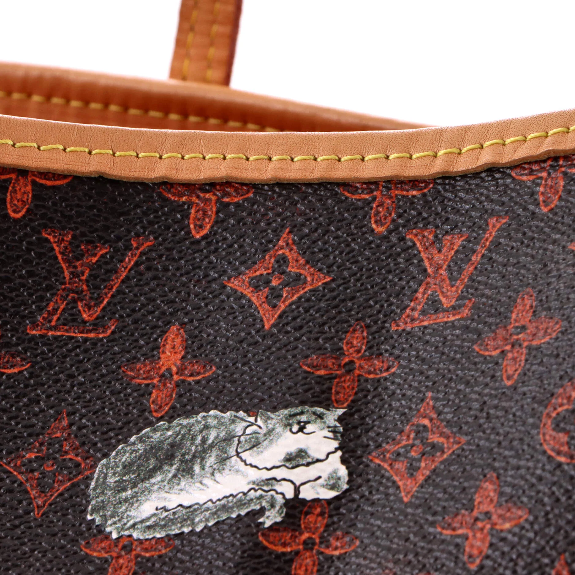 Neverfull NM Tote Limited Edition Grace Coddington Catogram Canvas MM - Image 8