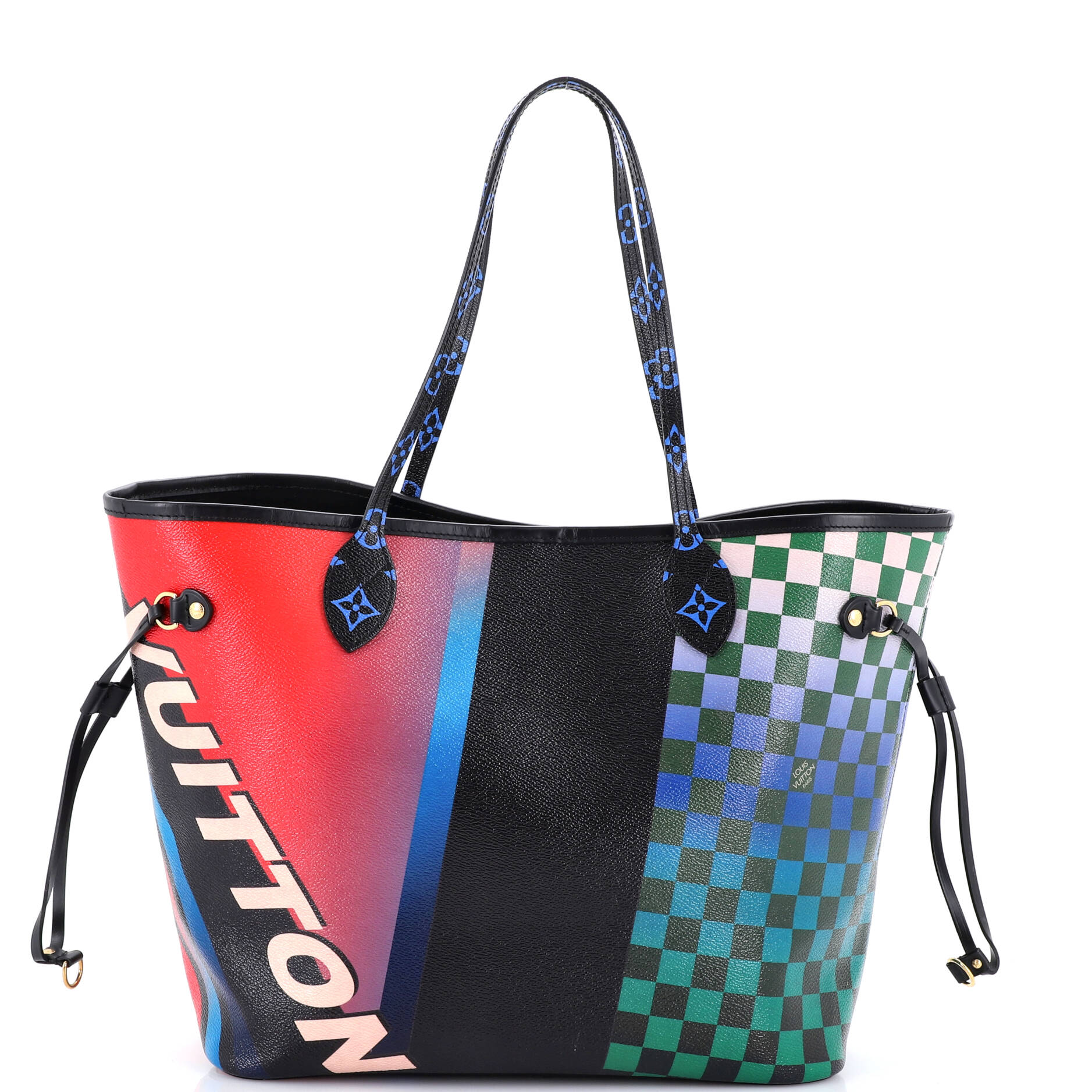 Neverfull NM Tote Limited Edition Race Print Canvas MM