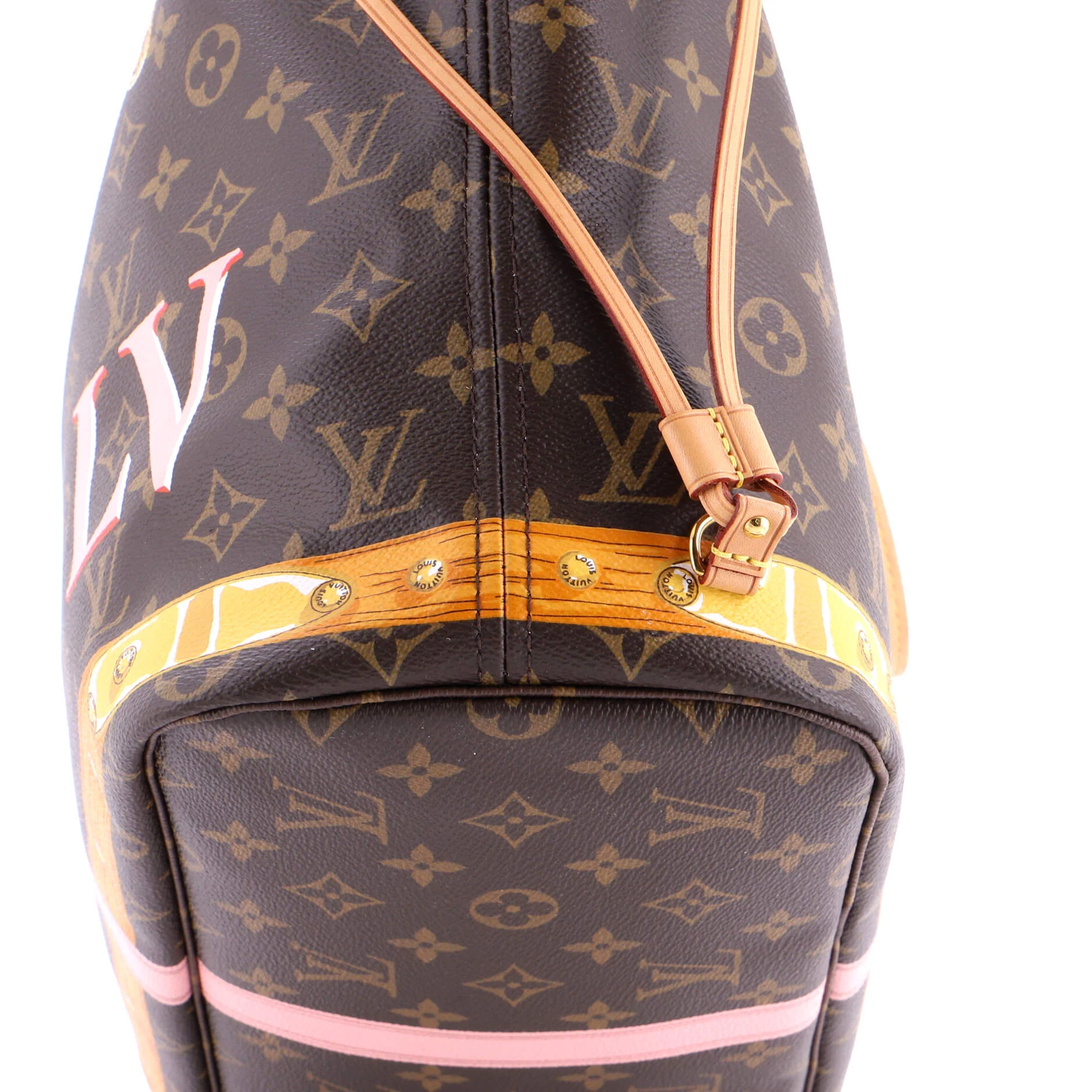 Neverfull NM Tote Limited Edition Summer Trunks Monogram Canvas MM - Image 7