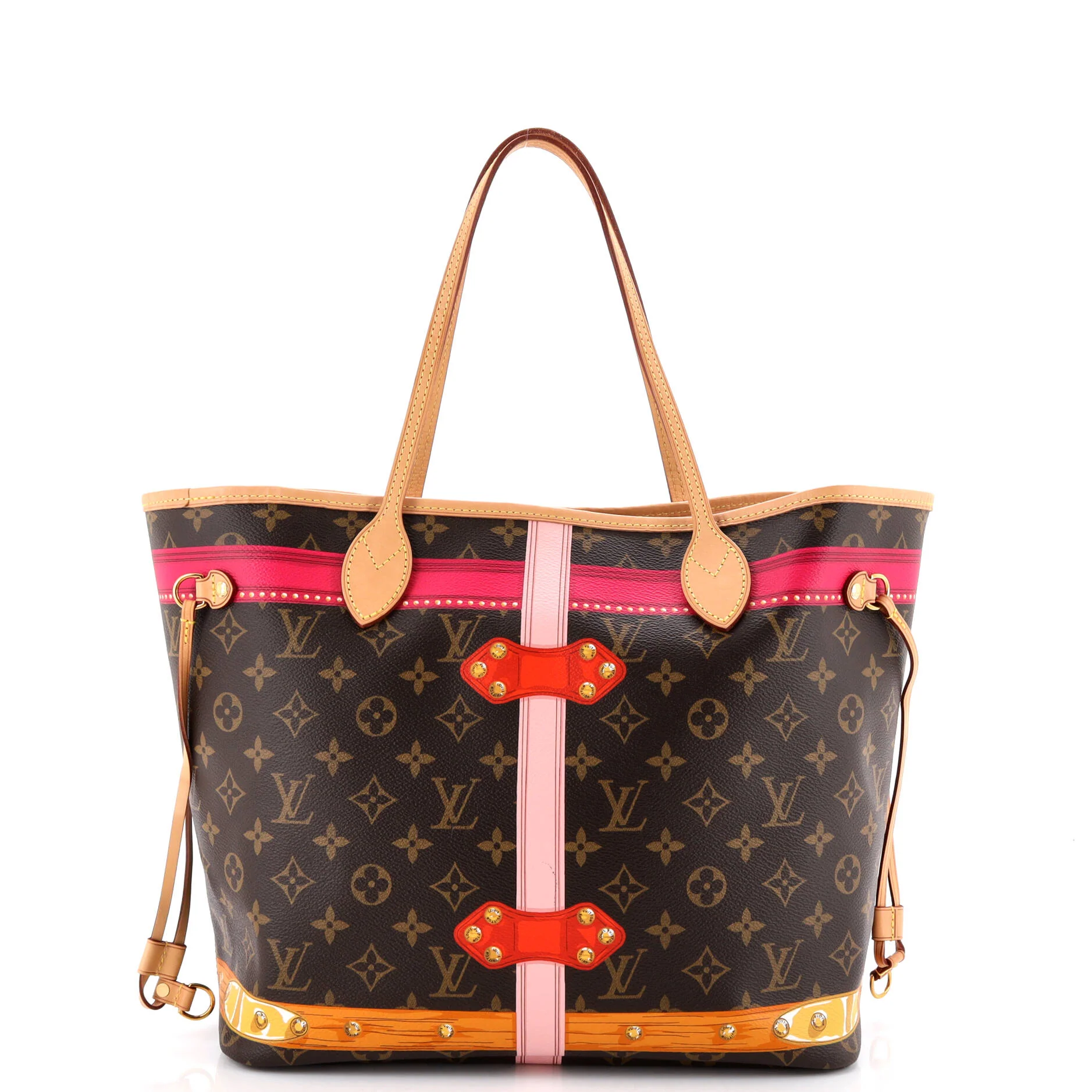Neverfull NM Tote Limited Edition Summer Trunks Monogram Canvas MM - Image 4