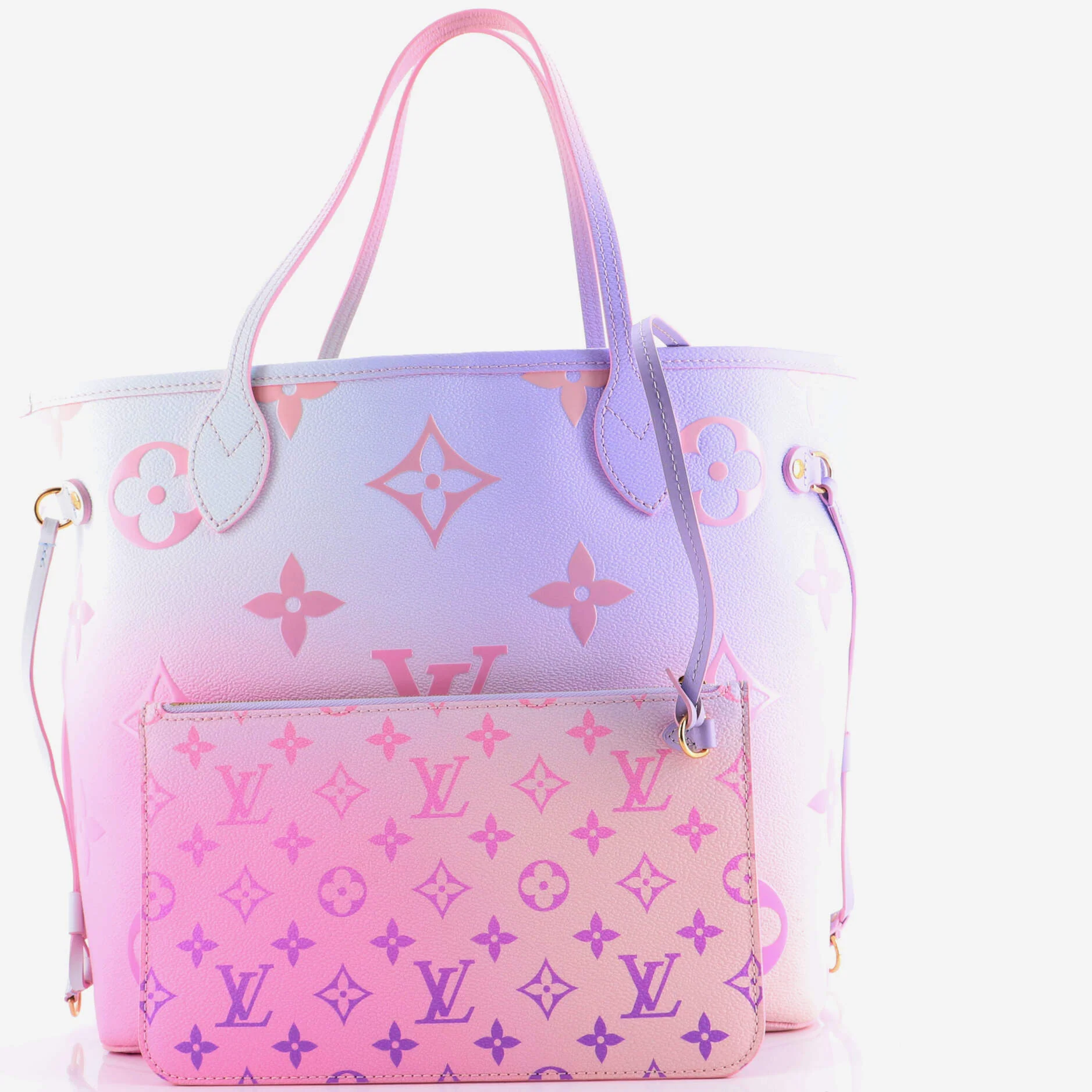 Neverfull NM Tote Spring in the City Monogram Giant Canvas MM - Image 4