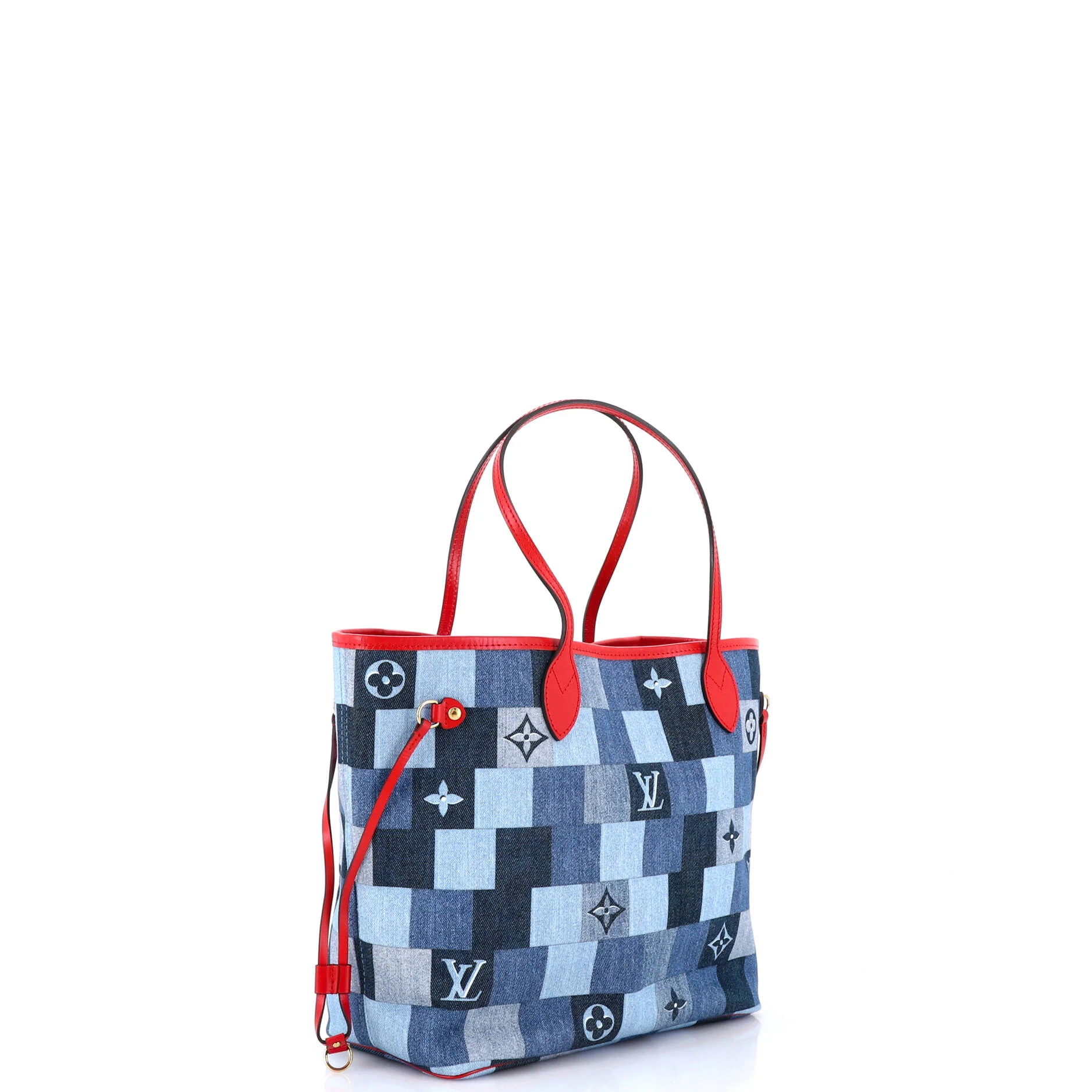Neverfull Tote Damier and Monogram Patchwork Denim MM - Image 3