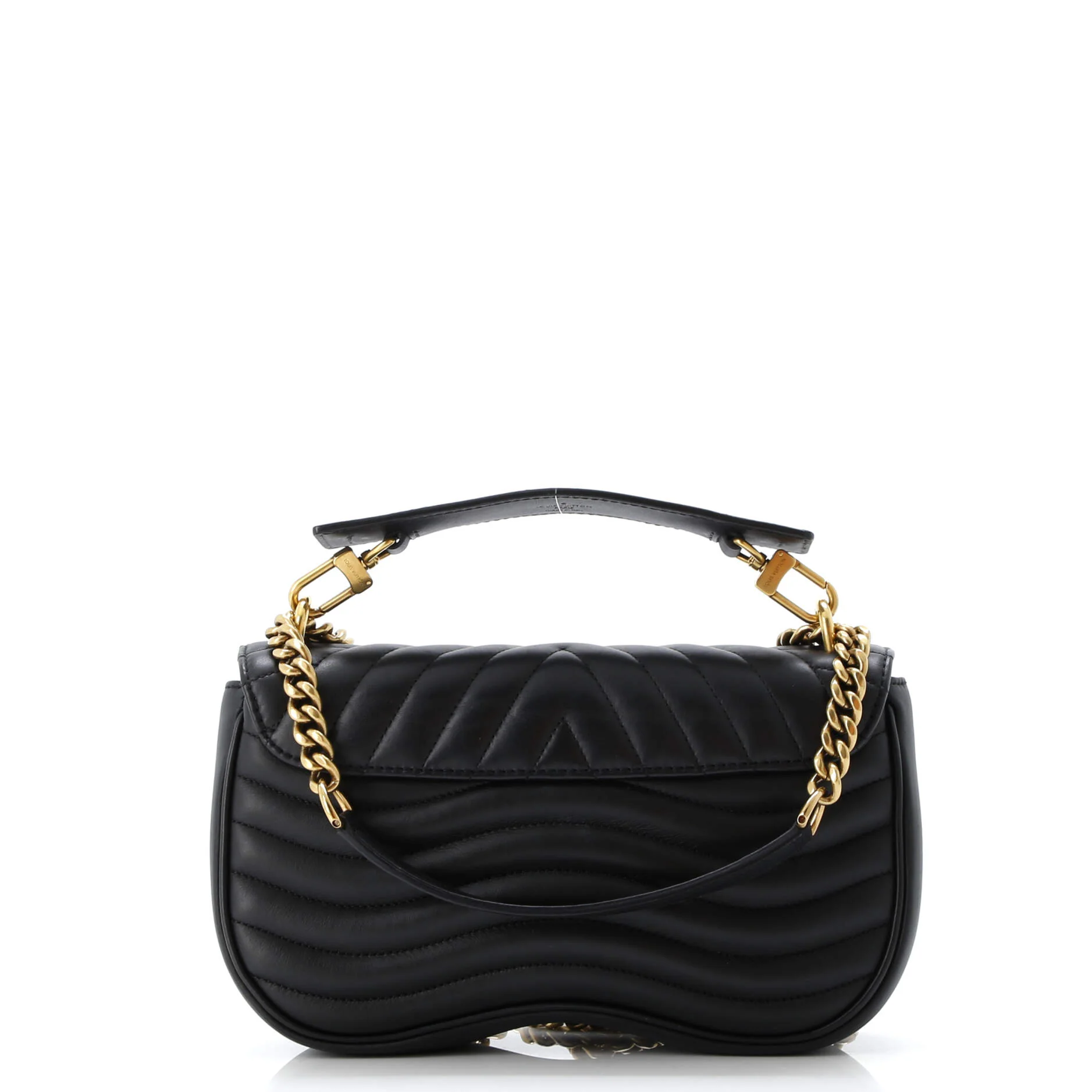 New Wave Chain Bag Quilted Leather MM - Image 3
