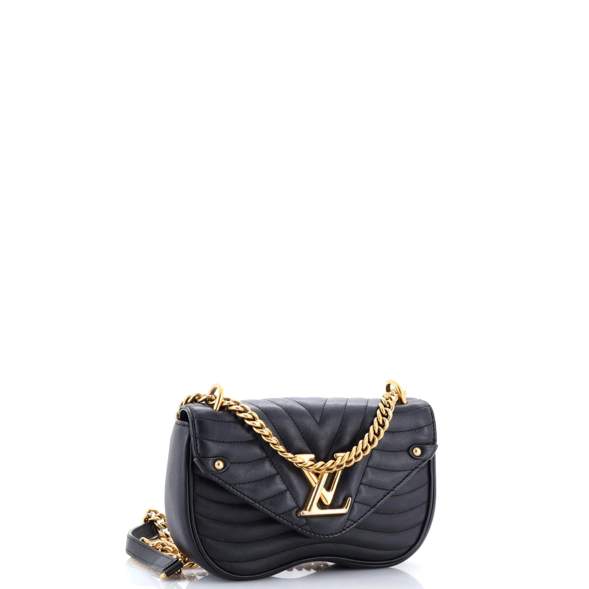 New Wave Chain Bag Quilted Leather PM - Image 2