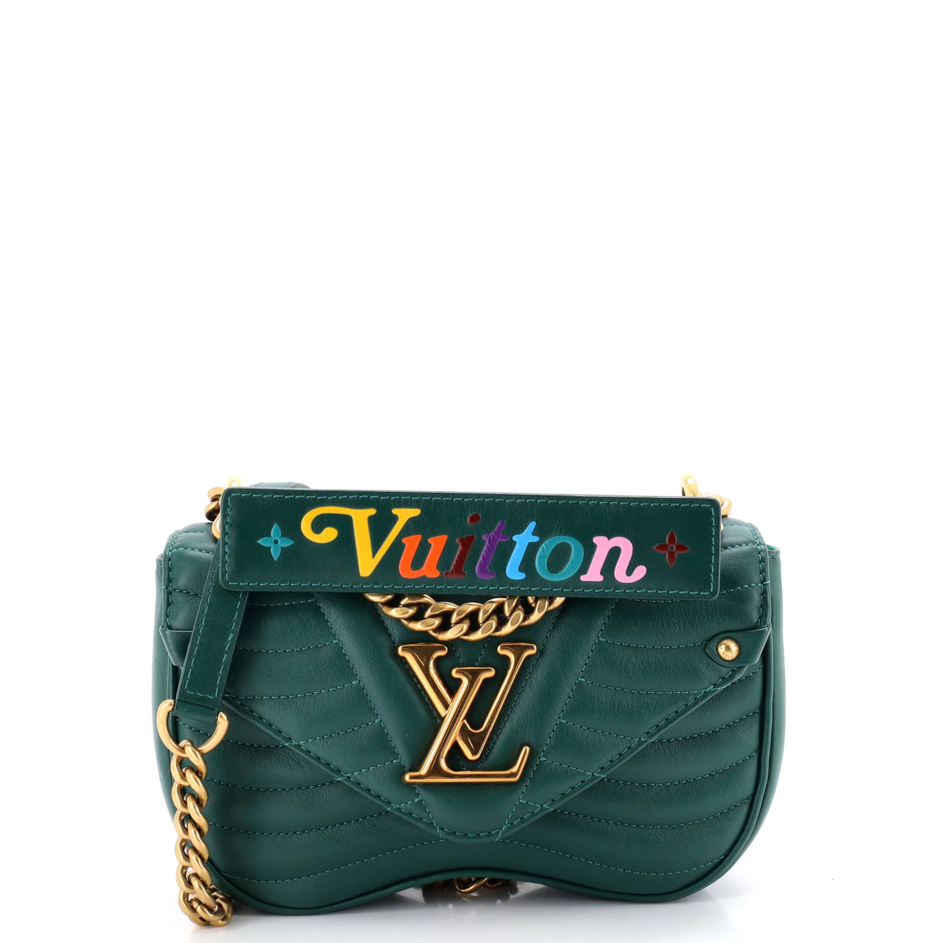 New Wave Chain Bag Quilted Leather PM